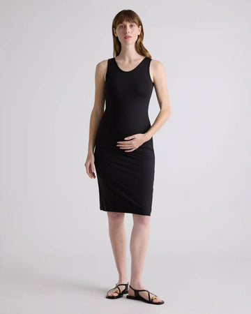 Recycled Knit Maternity Tank Midi Dress