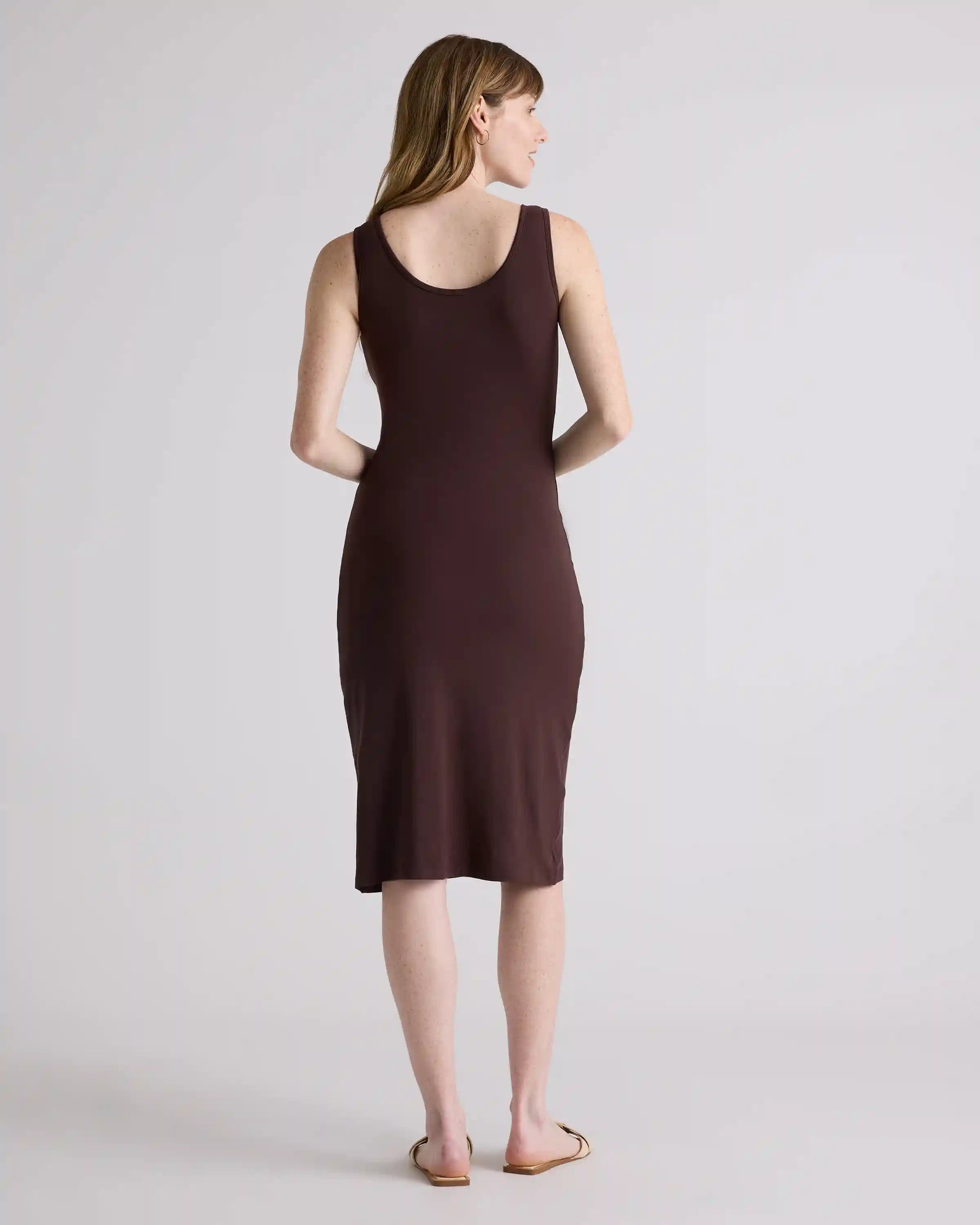 Recycled Knit Maternity Tank Midi Dress