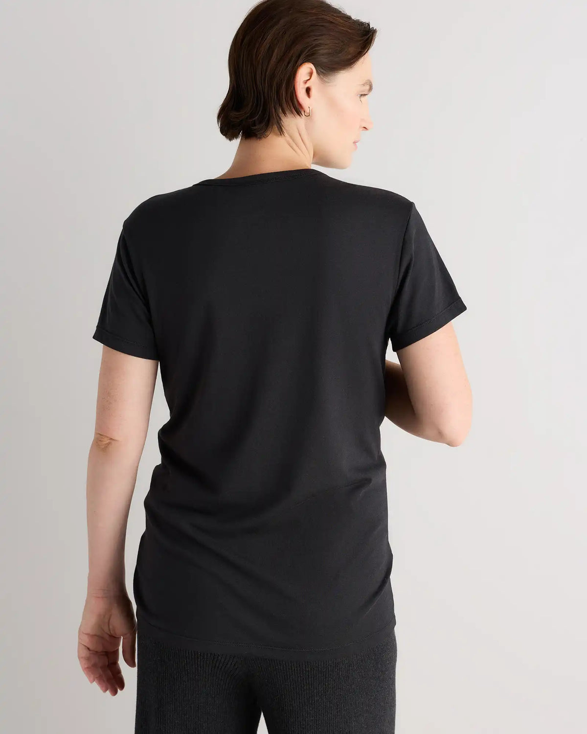 Cotton Modal Maternity Crew Neck Tee (2-pack)