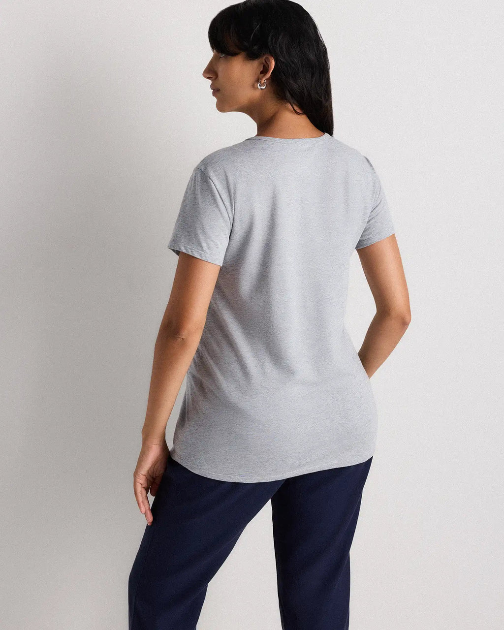 Cotton Modal Maternity Crew Neck Tee (2-pack)
