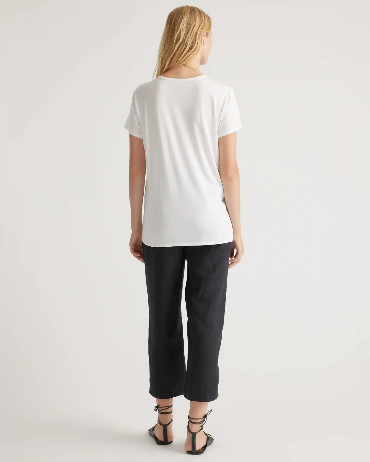 Cotton Modal Maternity Crew Neck Tee (2-pack)