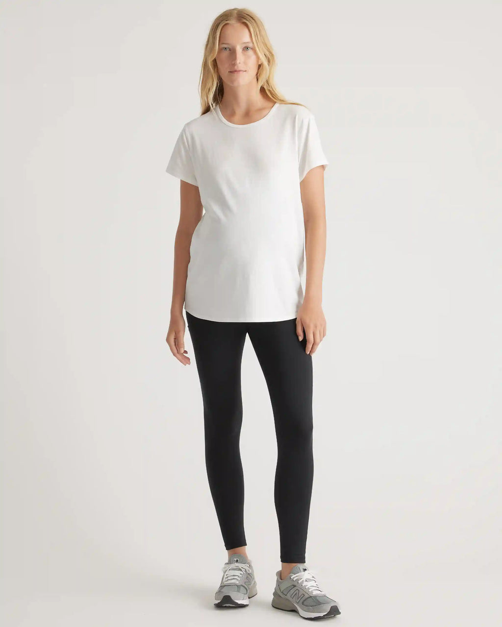 Cotton Modal Maternity Crew Neck Tee (2-pack)