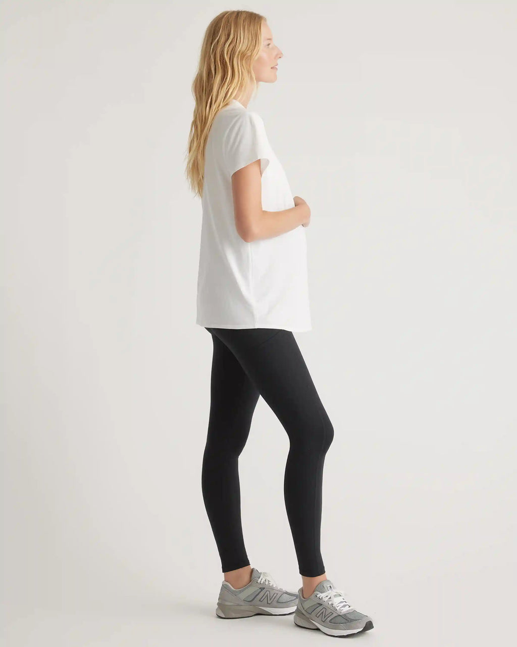 Cotton Modal Maternity Crew Neck Tee (2-pack)