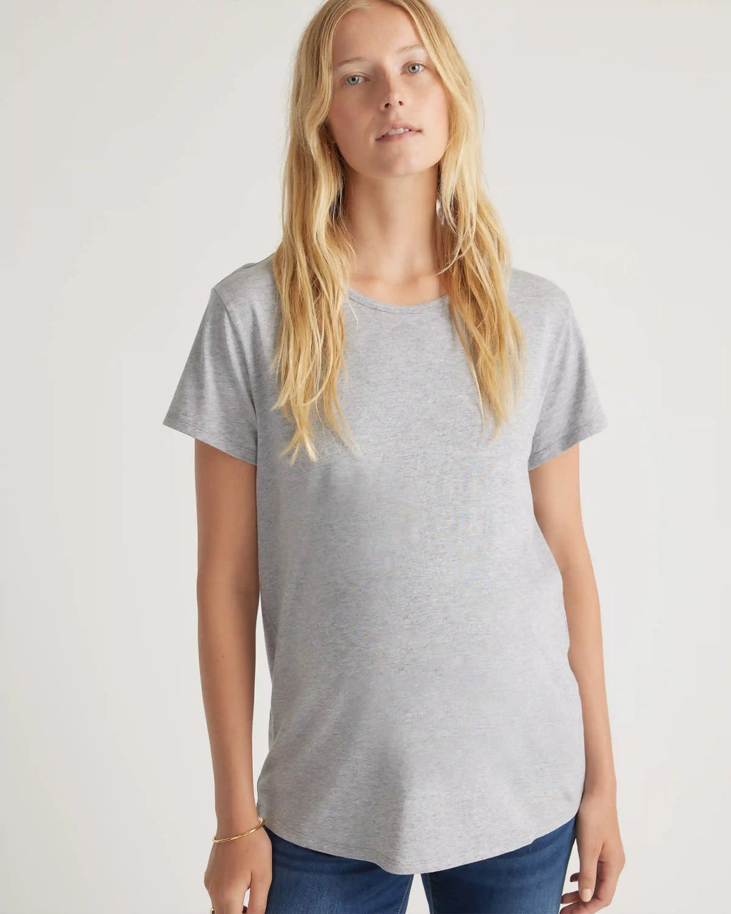 Cotton Modal Maternity Crew Neck Tee (2-pack)