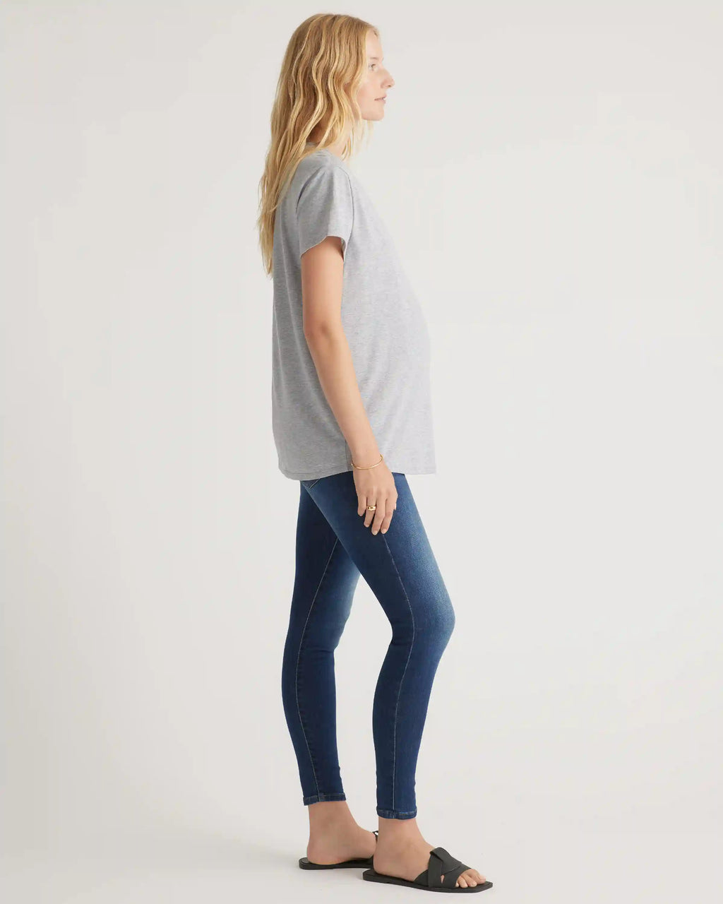 Cotton Modal Maternity Crew Neck Tee (2-pack)