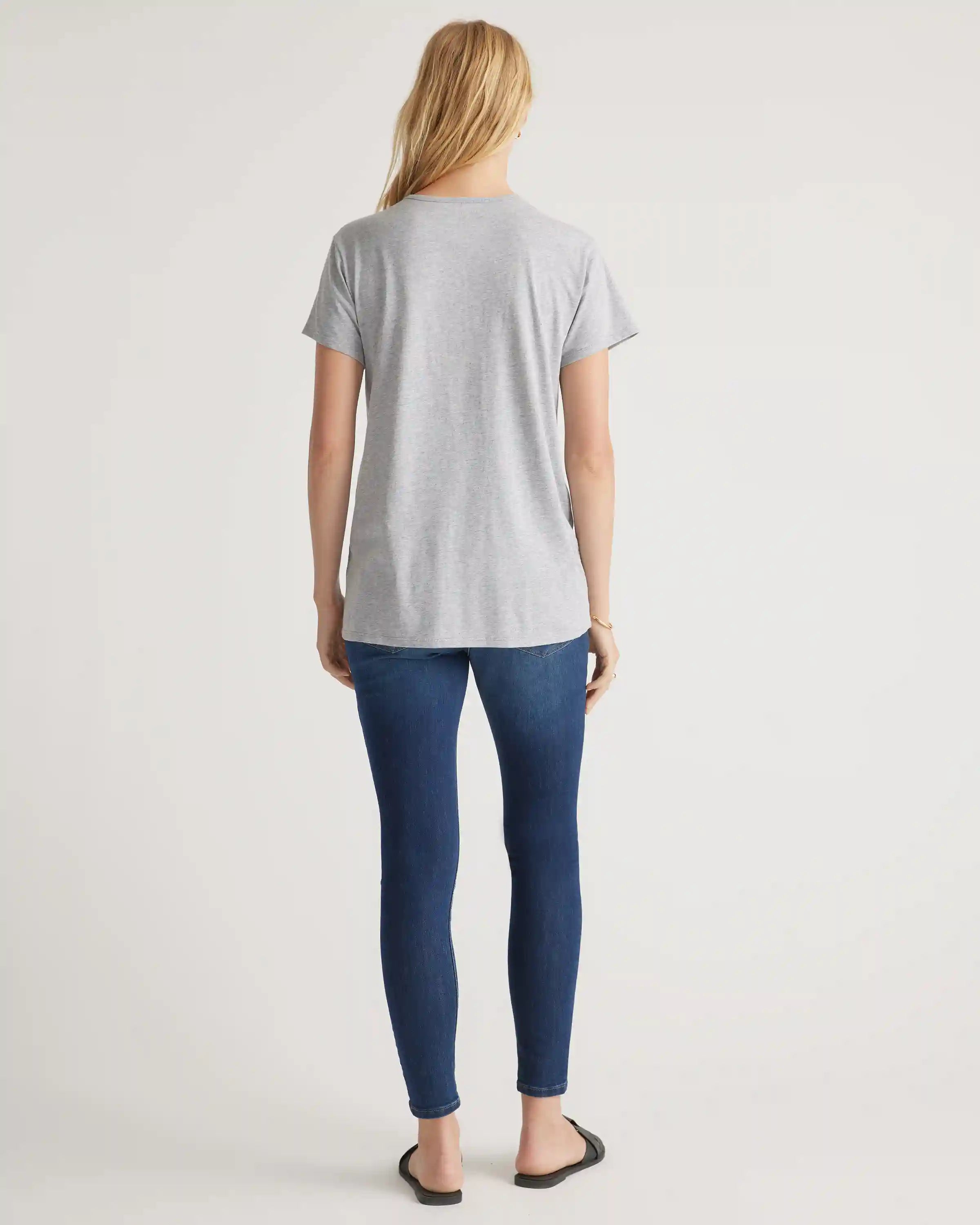 Cotton Modal Maternity Crew Neck Tee (2-pack)