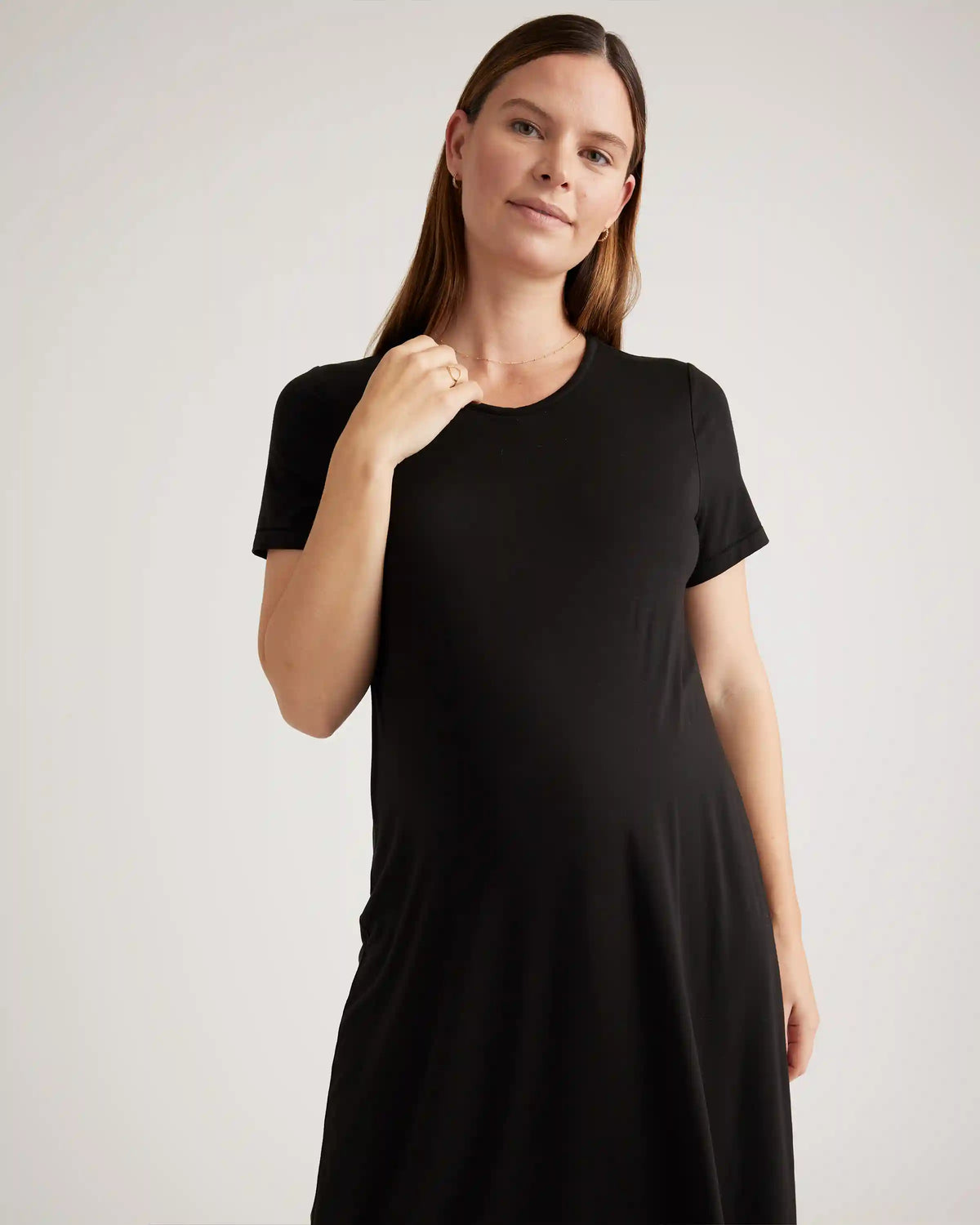 Bamboo Jersey Maternity & Nursing T-Shirt Dress