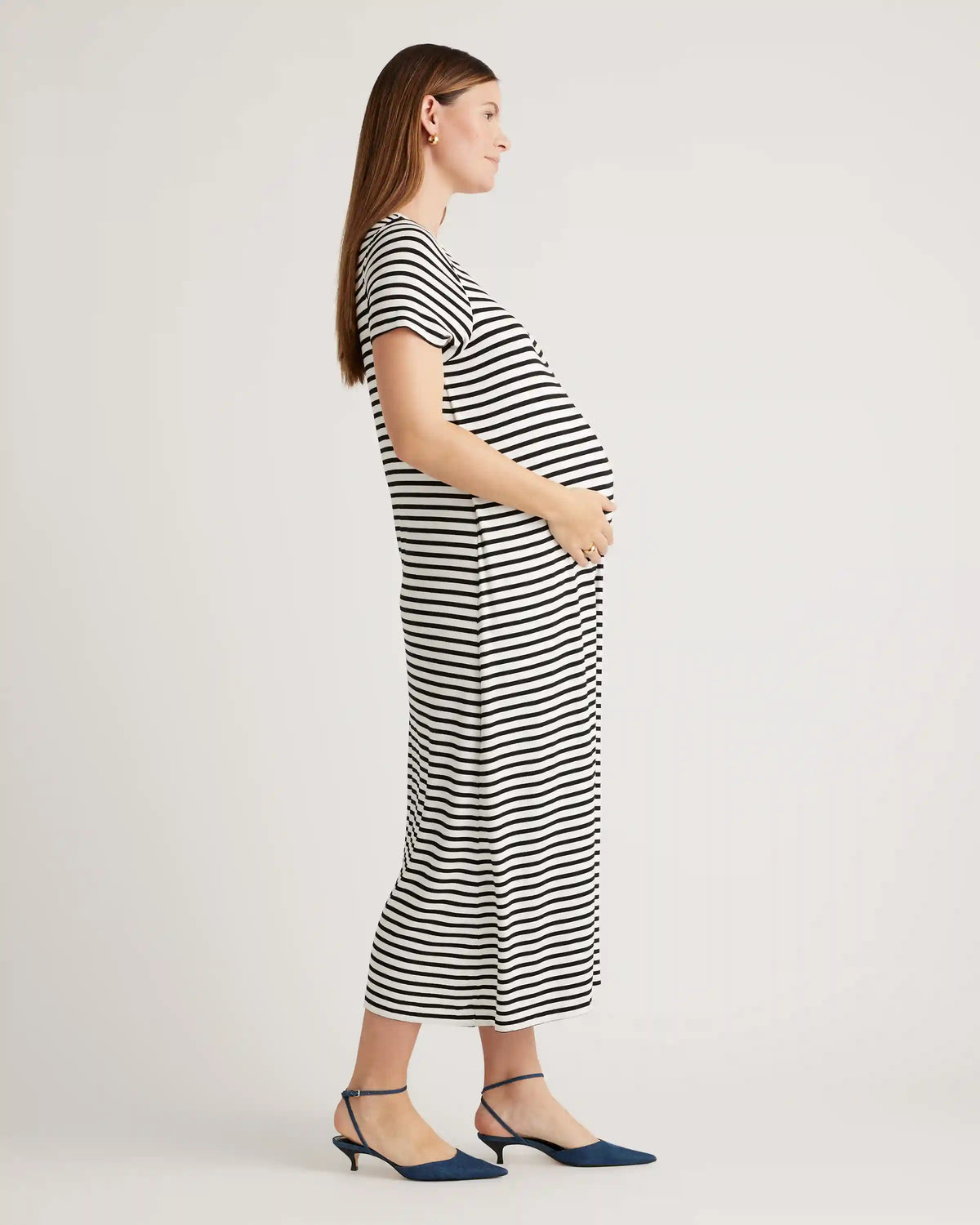 Bamboo Jersey Maternity & Nursing T-Shirt Dress