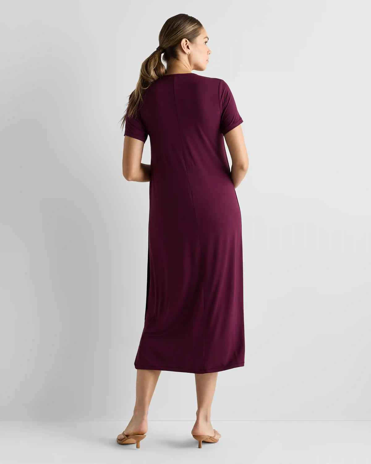 Bamboo Jersey Maternity & Nursing T-Shirt Dress