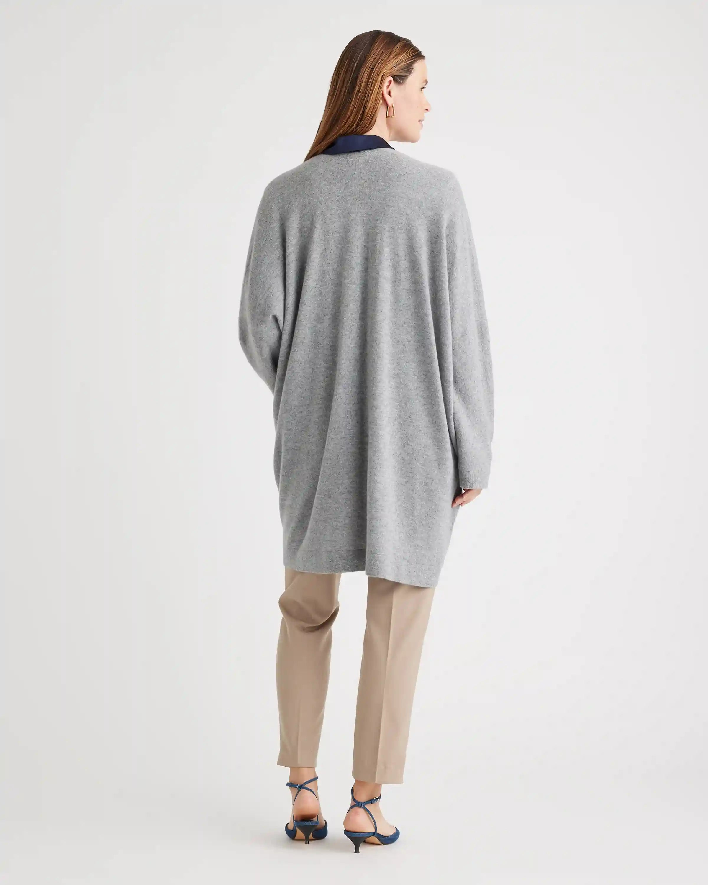 Mongolian Cashmere Maternity & Nursing Cocoon Cardigan