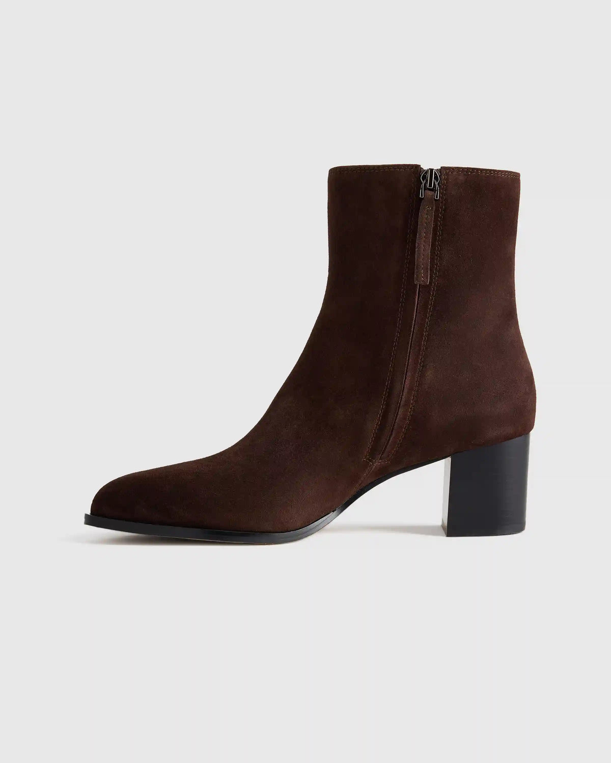 Italian Leather Heeled Ankle Boot