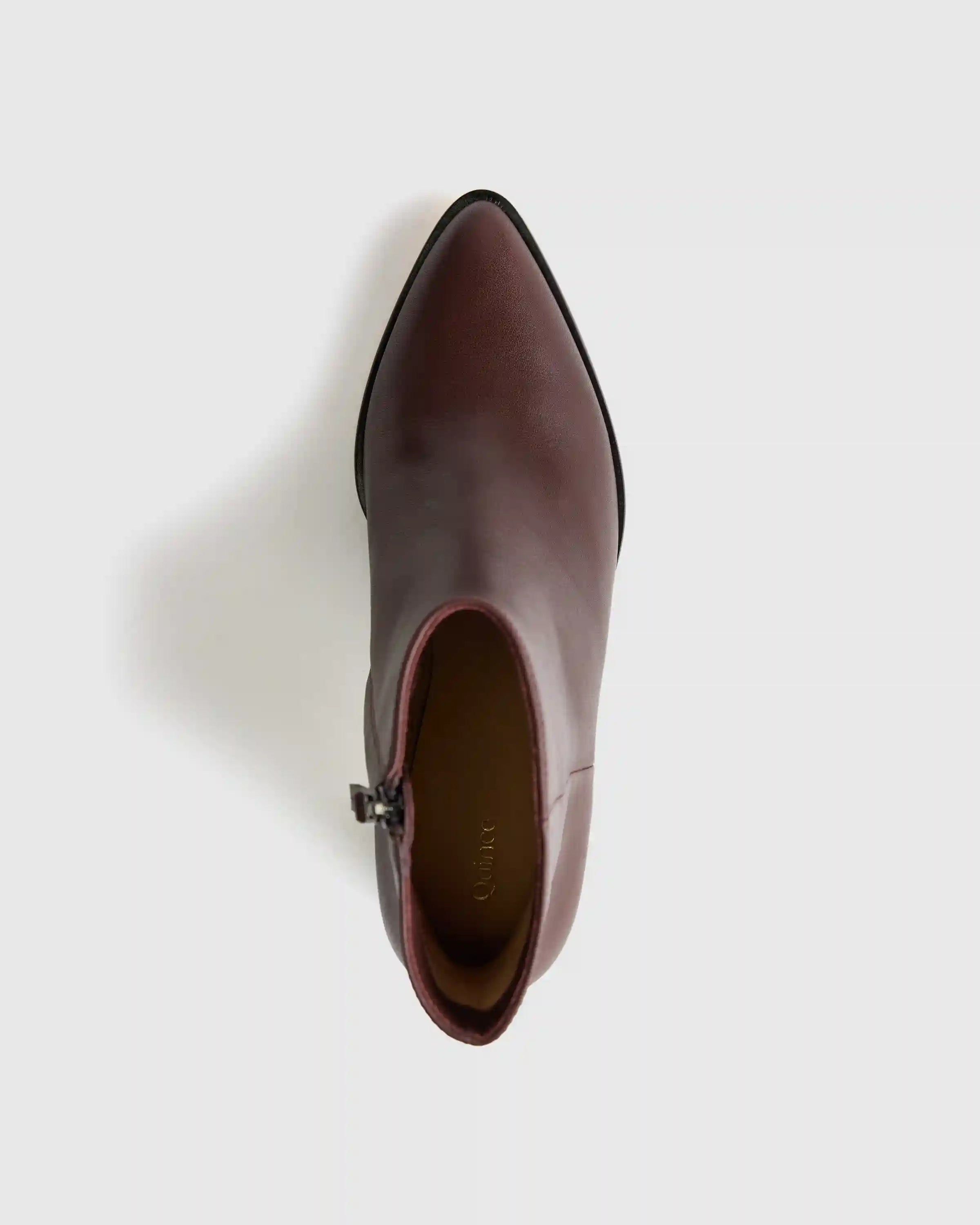 Italian Leather Heeled Ankle Boot