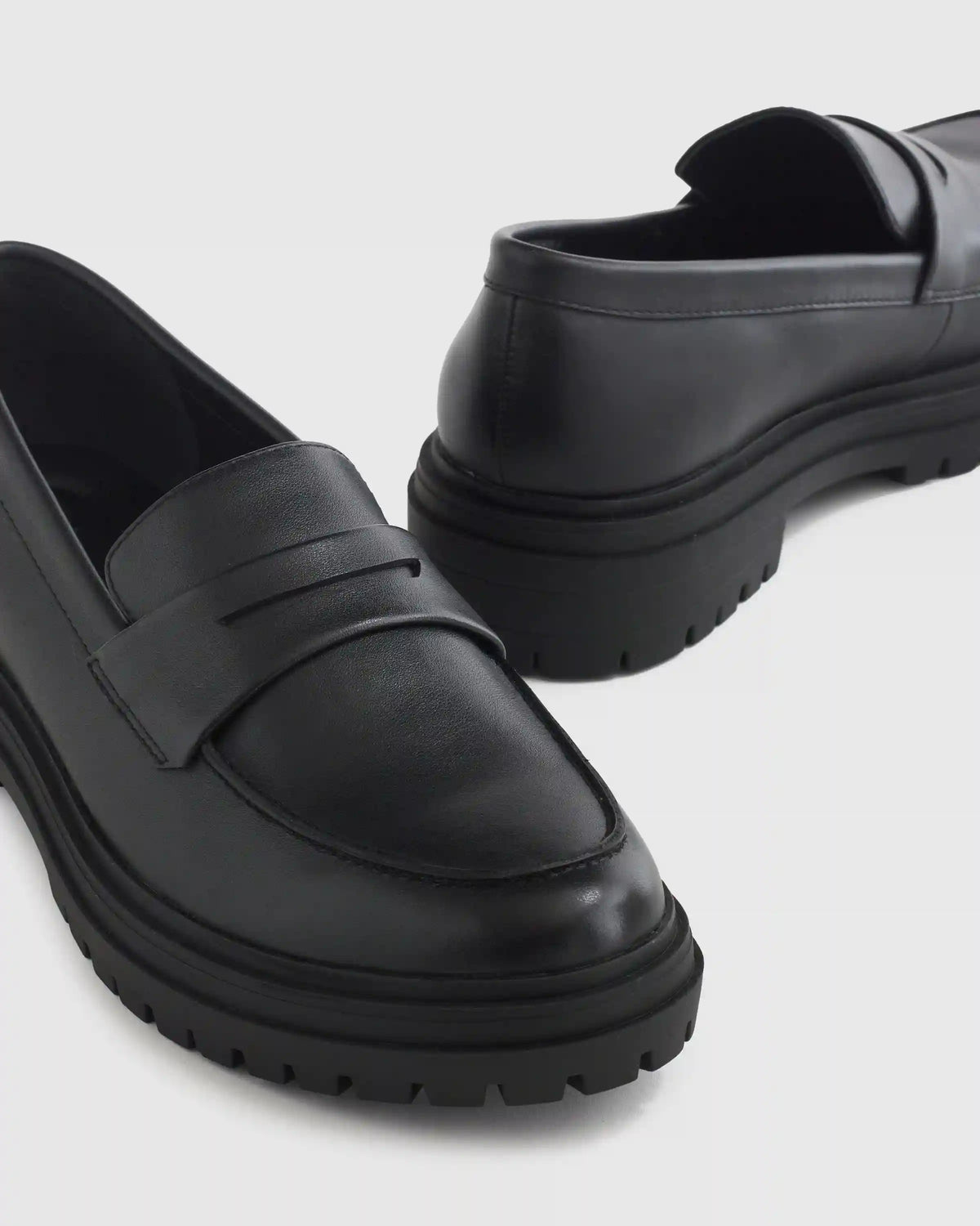 Italian Leather Lug Sole Loafer