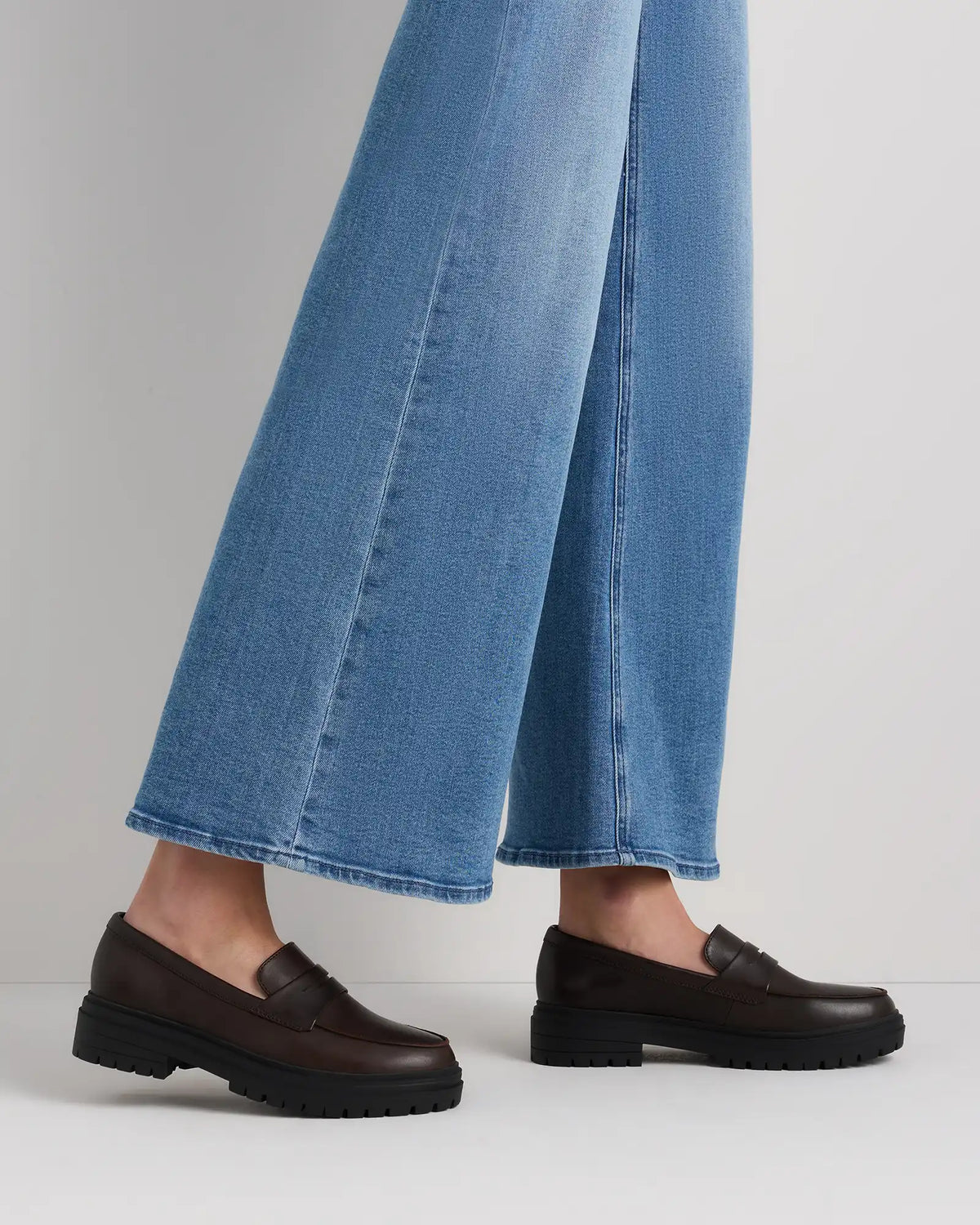 Italian Leather Lug Sole Loafer