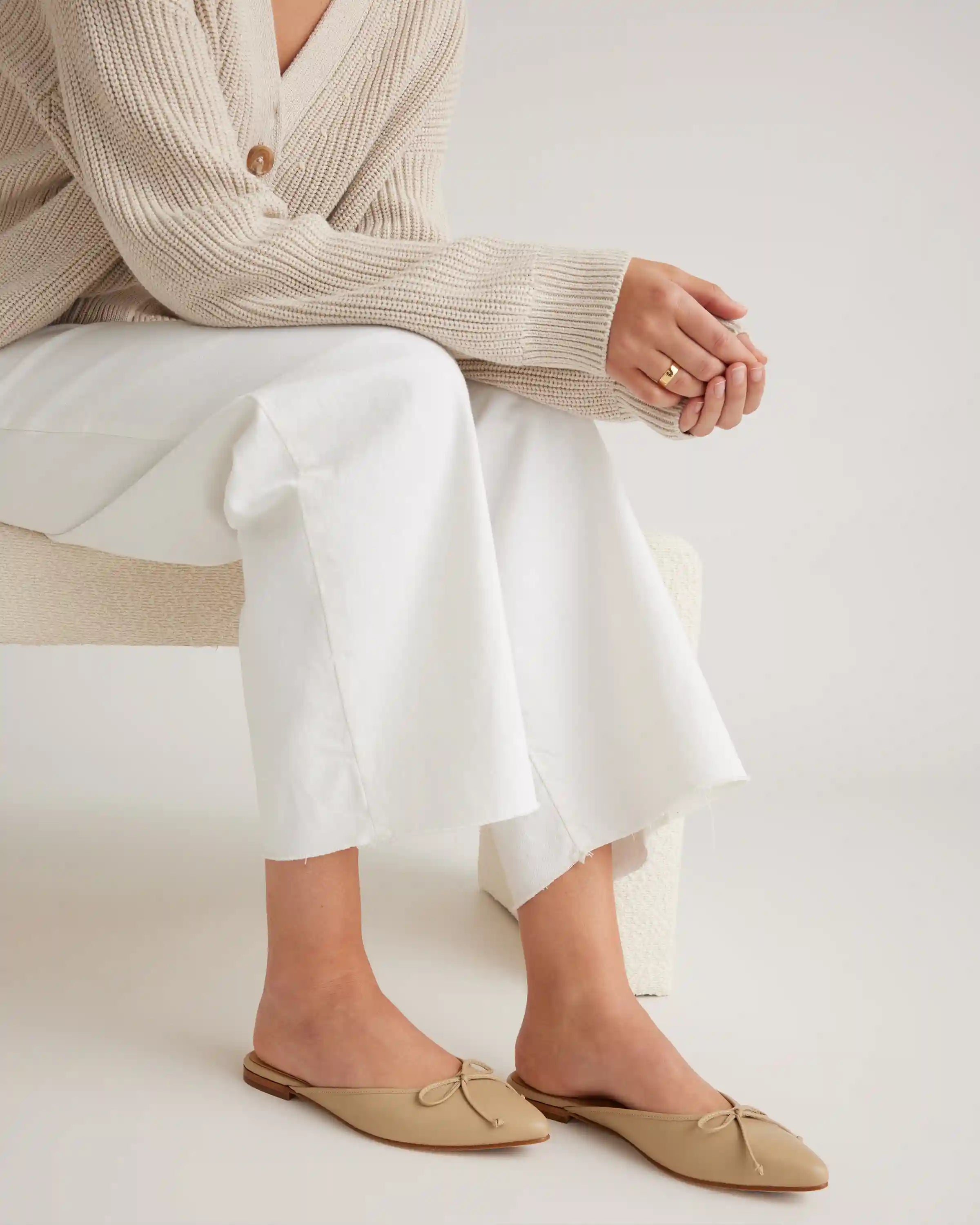 Italian Leather Pointed Mule