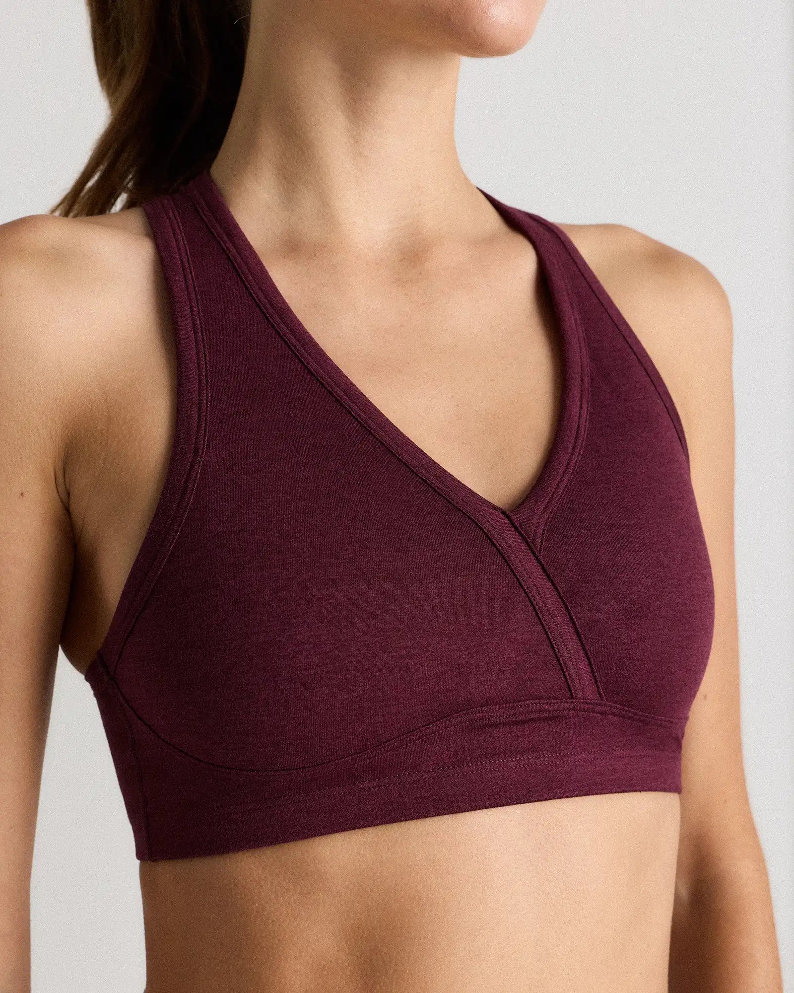 Ultra-Soft V-Neck Racerback Bra