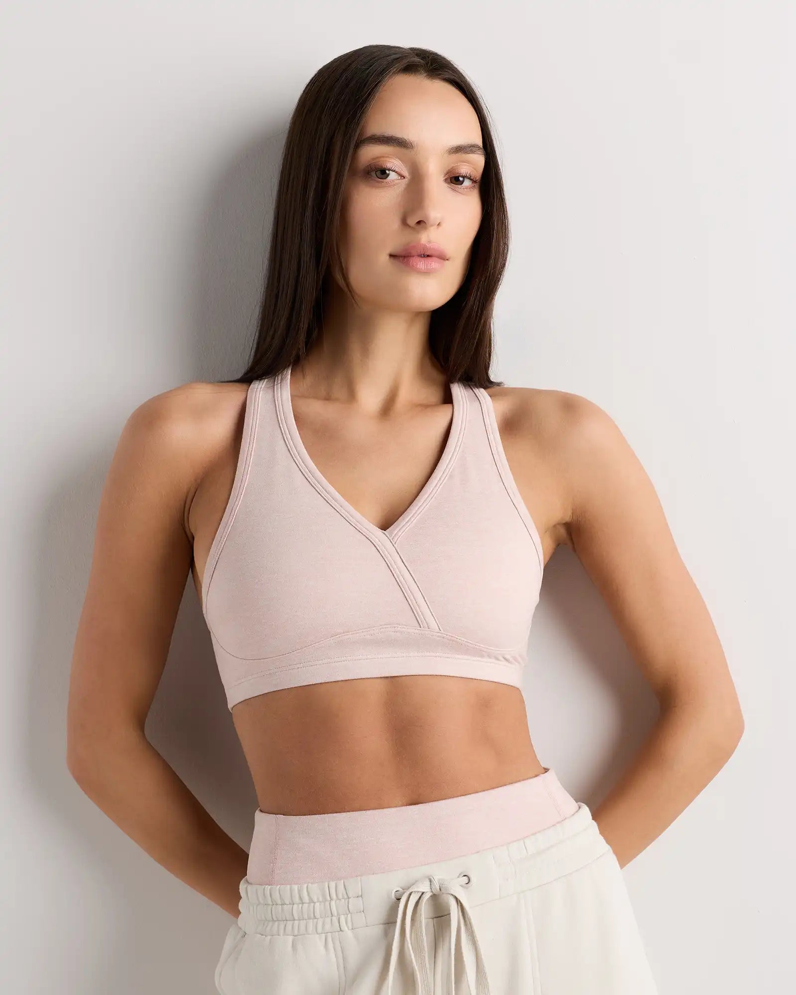 Ultra-Soft V-Neck Racerback Bra