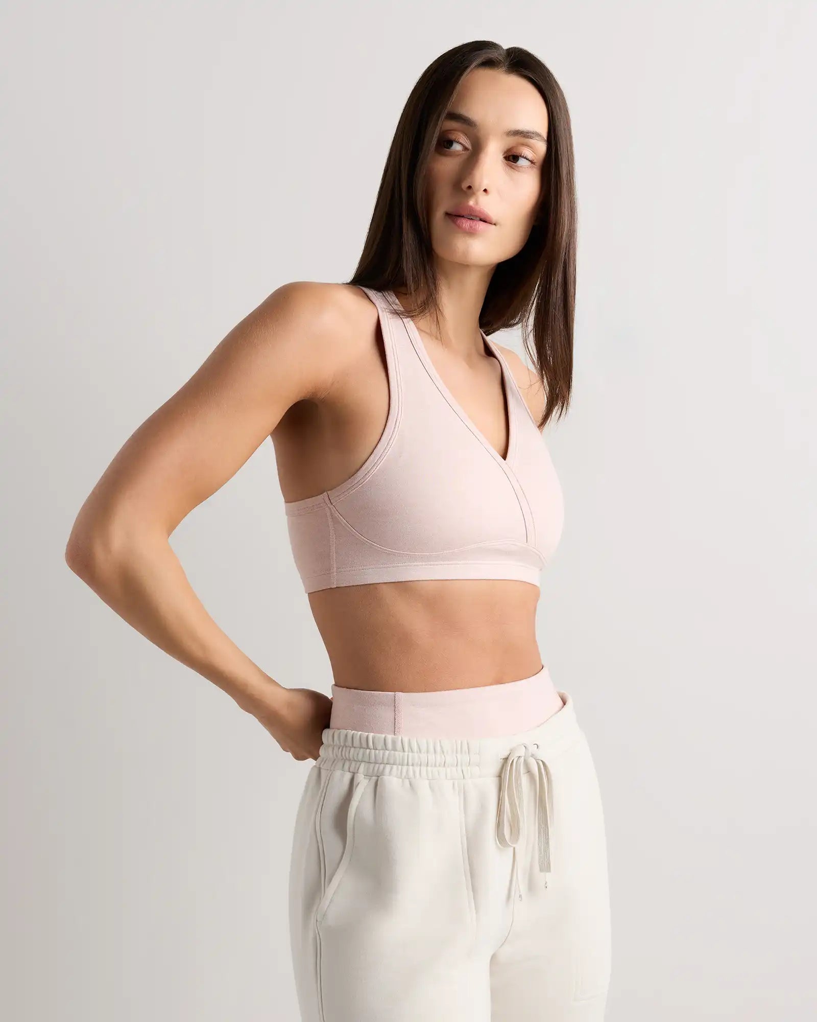 Ultra-Soft V-Neck Racerback Bra