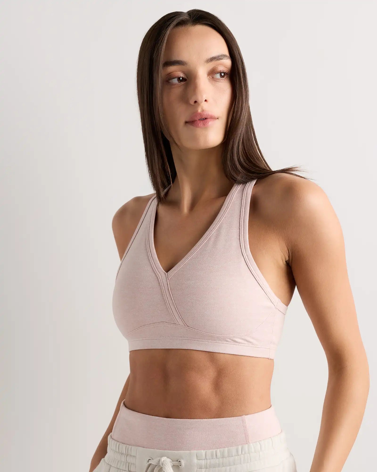 Ultra-Soft V-Neck Racerback Bra