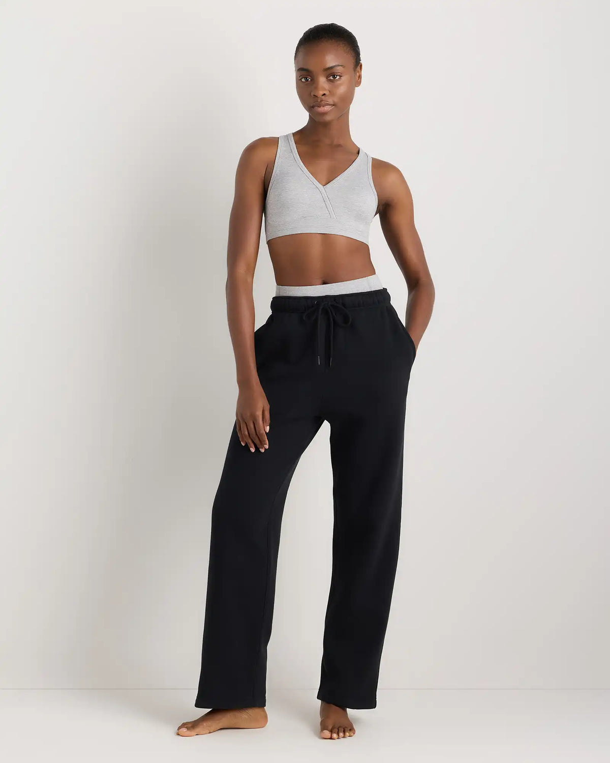Ultra-Soft V-Neck Racerback Bra