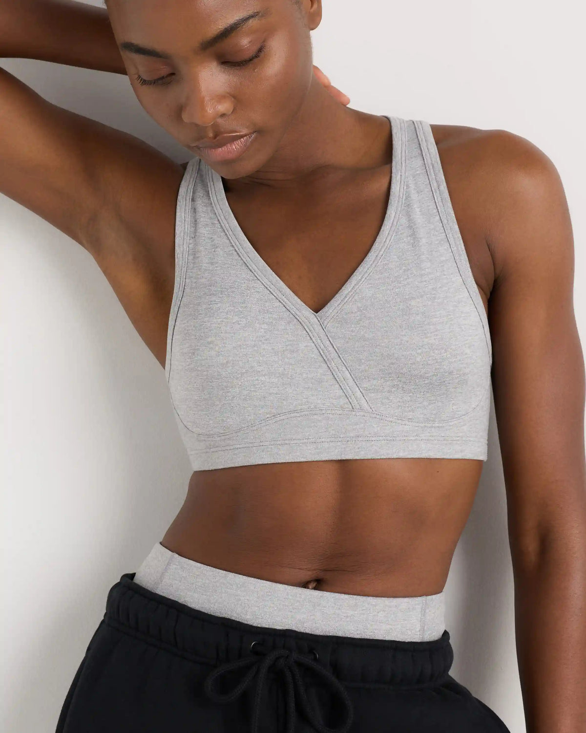 Ultra-Soft V-Neck Racerback Bra