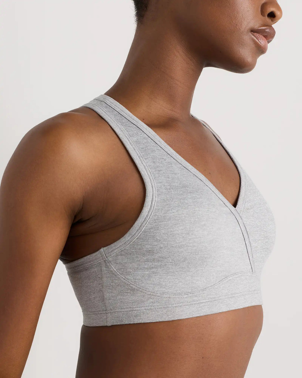 Ultra-Soft V-Neck Racerback Bra