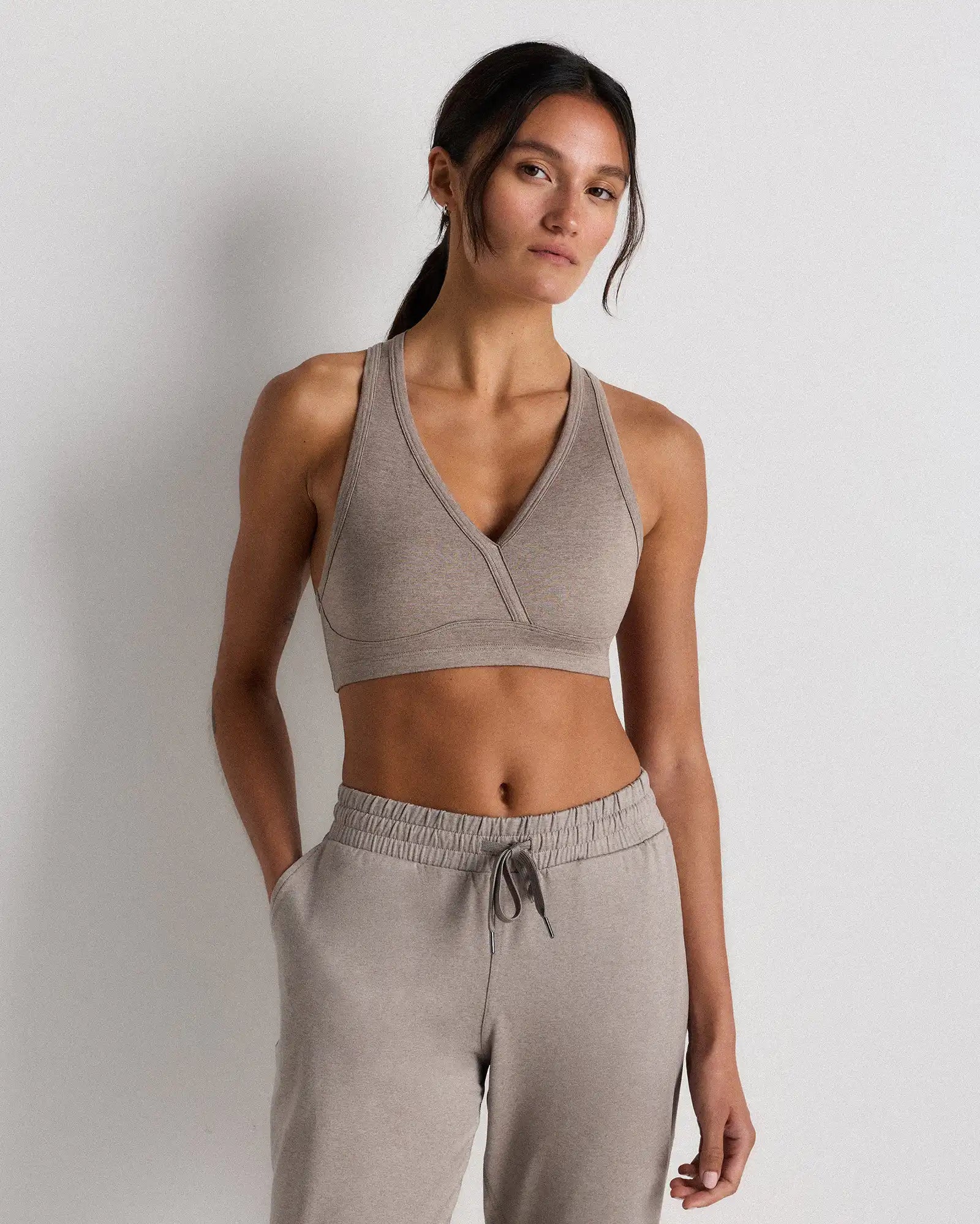 Ultra-Soft V-Neck Racerback Bra