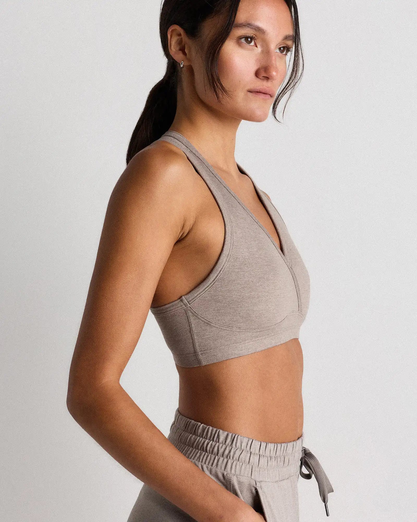 Ultra-Soft V-Neck Racerback Bra