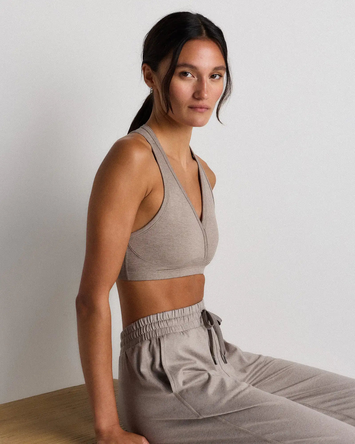 Ultra-Soft V-Neck Racerback Bra