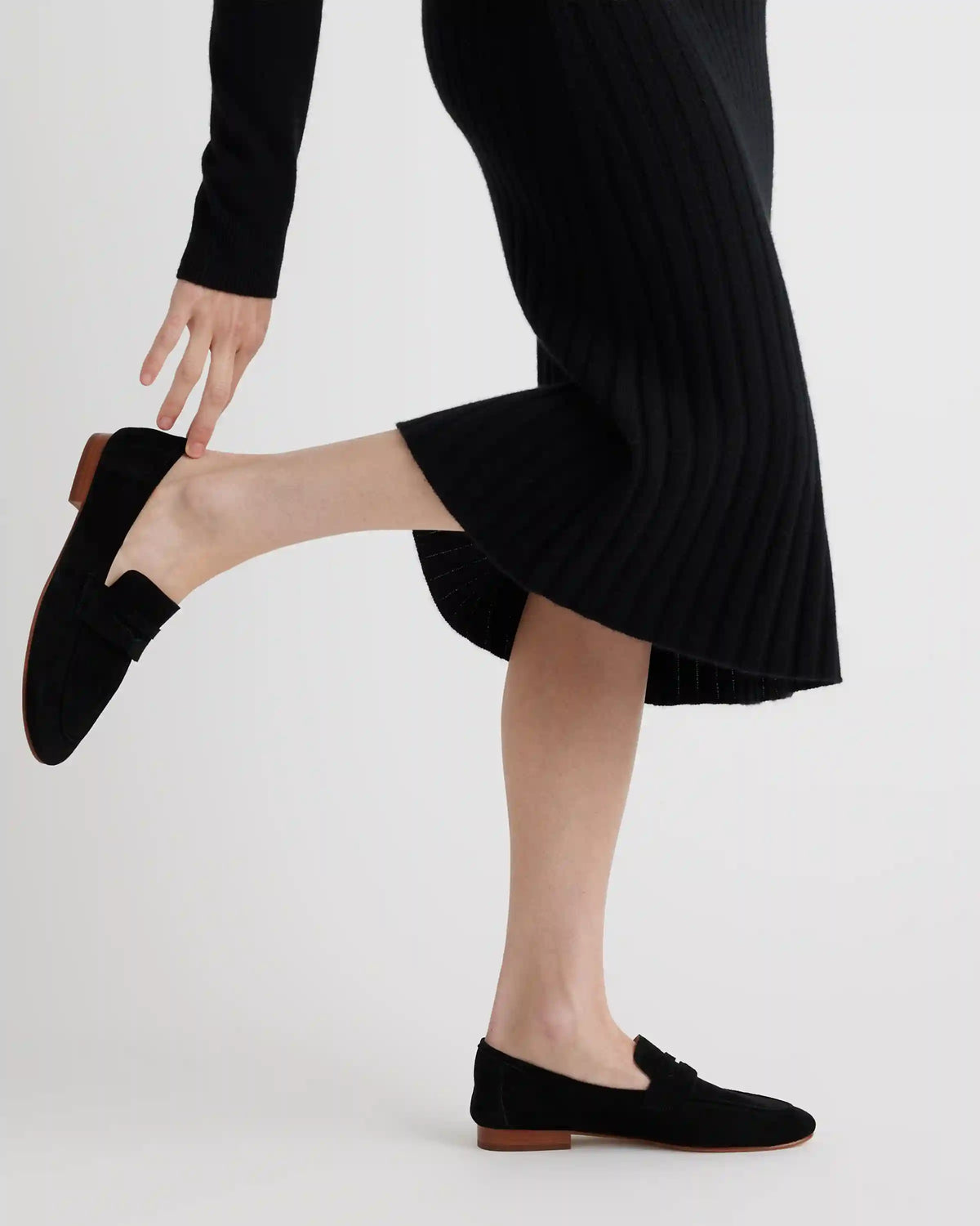 Italian Suede Penny Loafer
