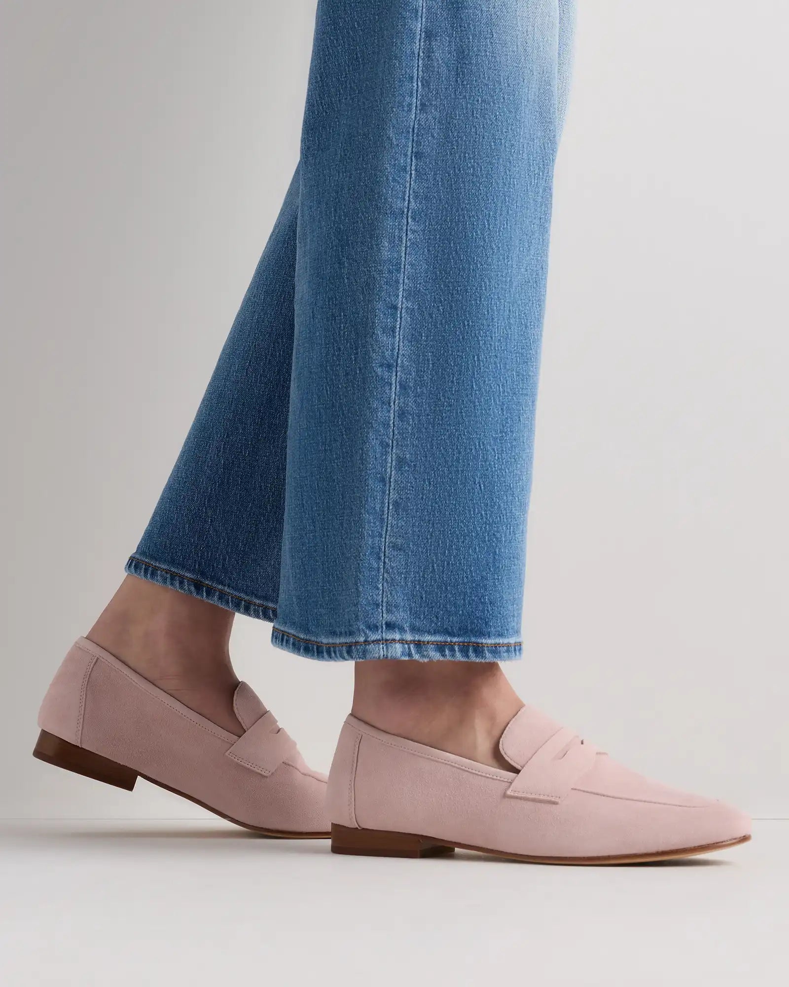 Italian Suede Penny Loafer