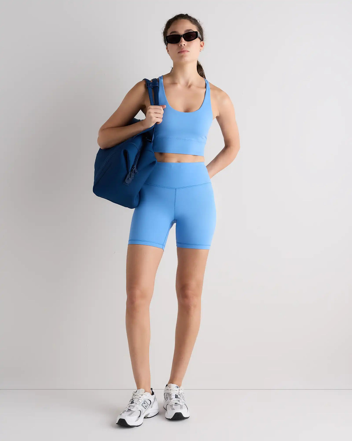 Power-Up Long Line Strappy Sports Bra