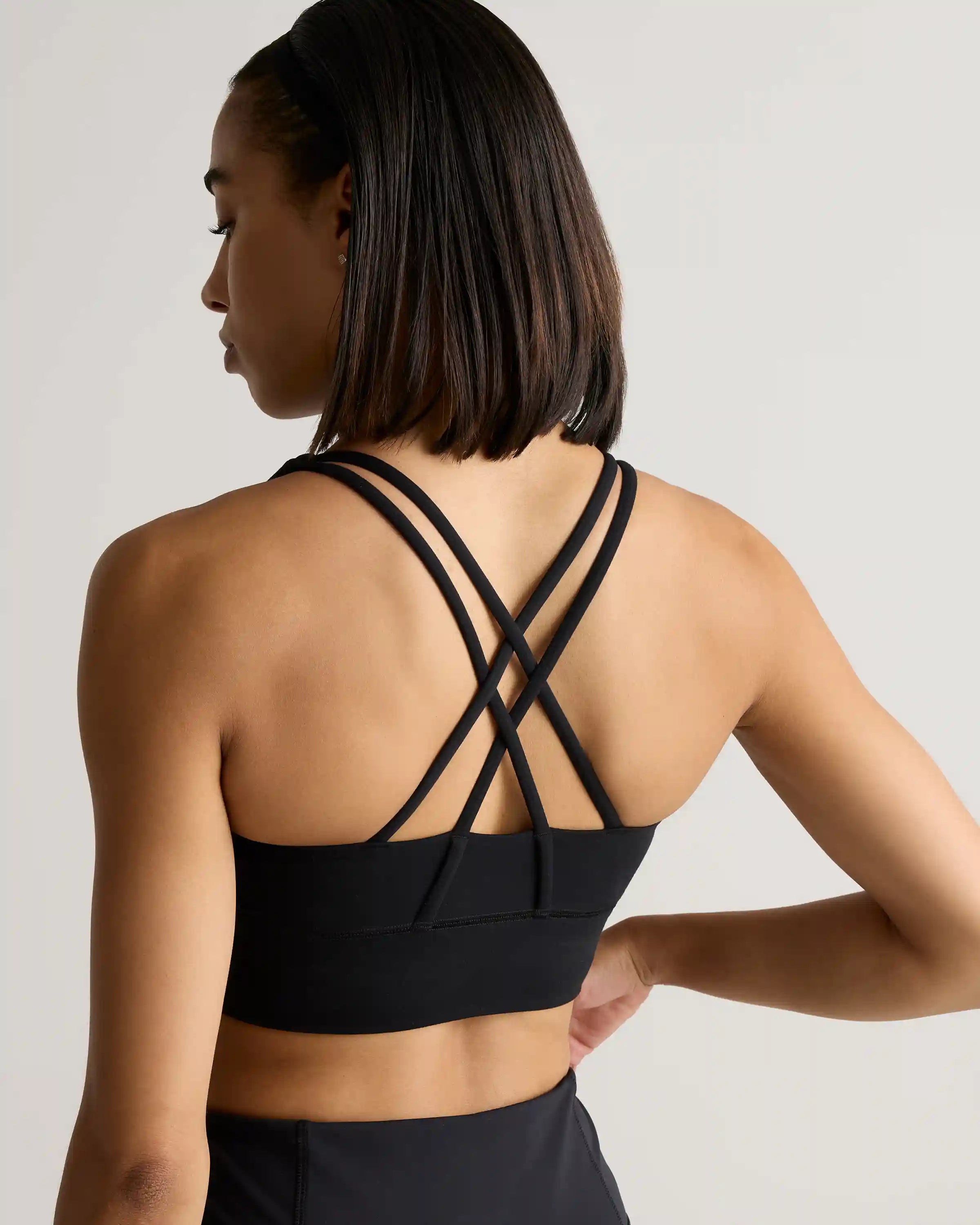 Power-Up Long Line Strappy Sports Bra