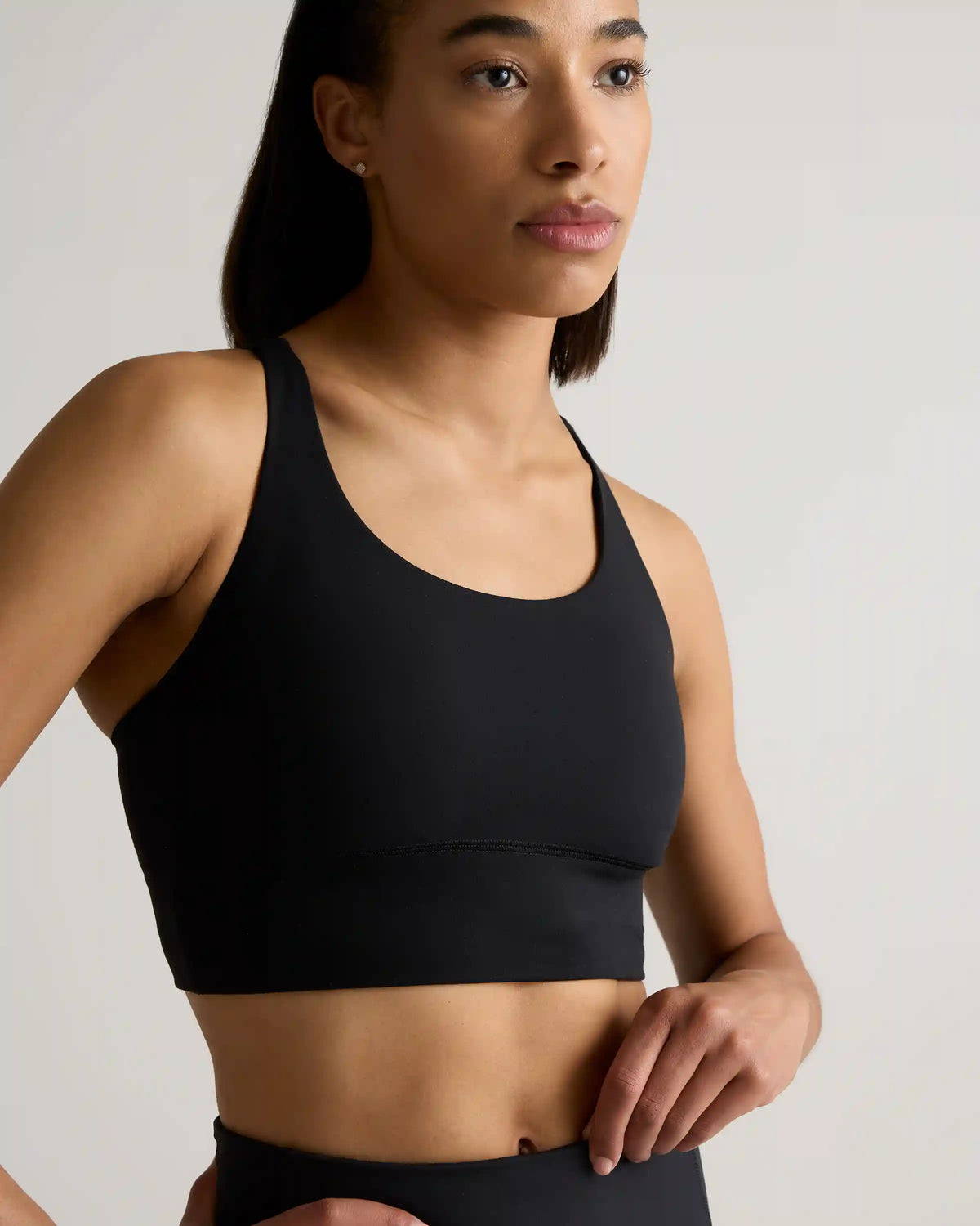 Power-Up Long Line Strappy Sports Bra