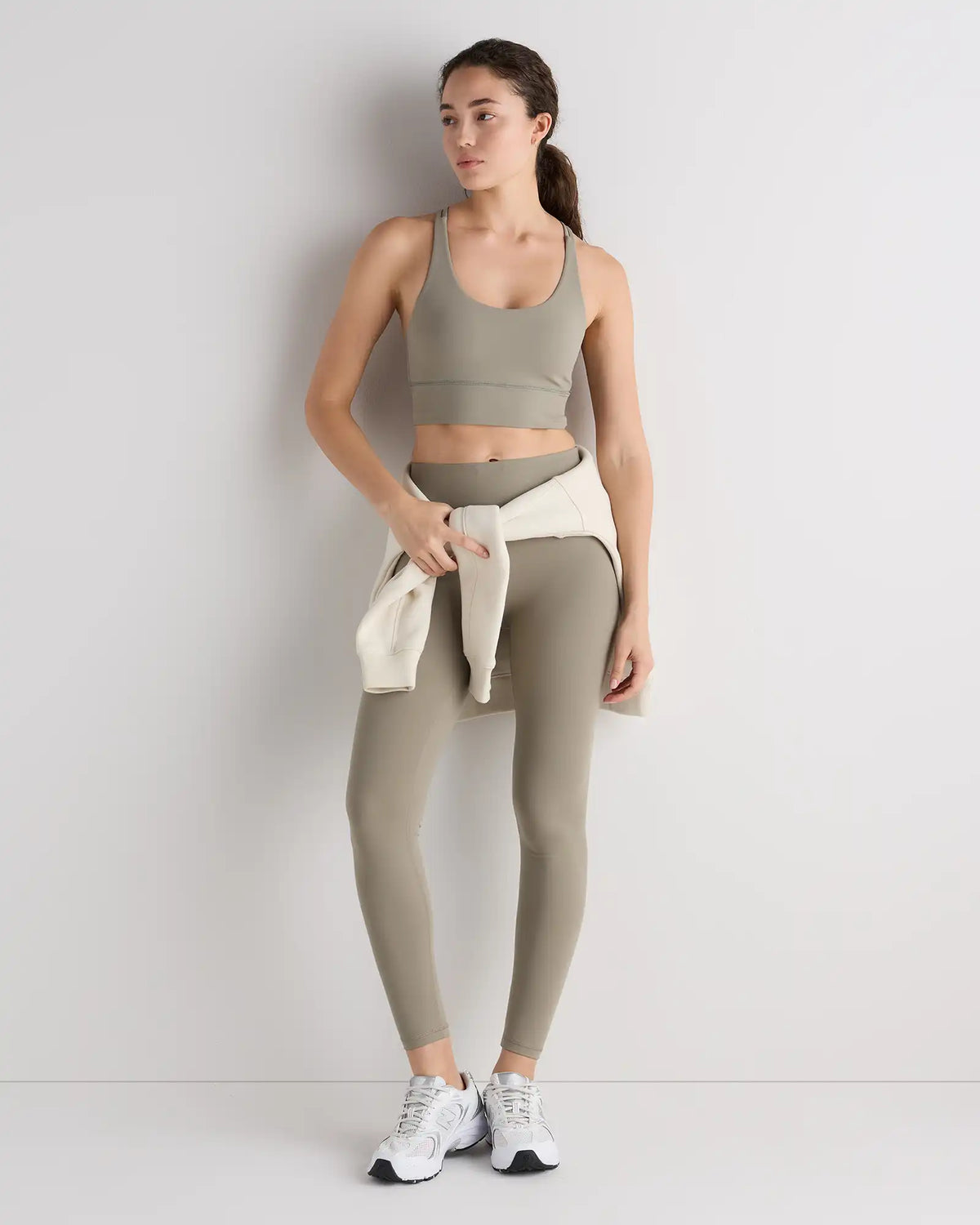 Power-Up Long Line Strappy Sports Bra