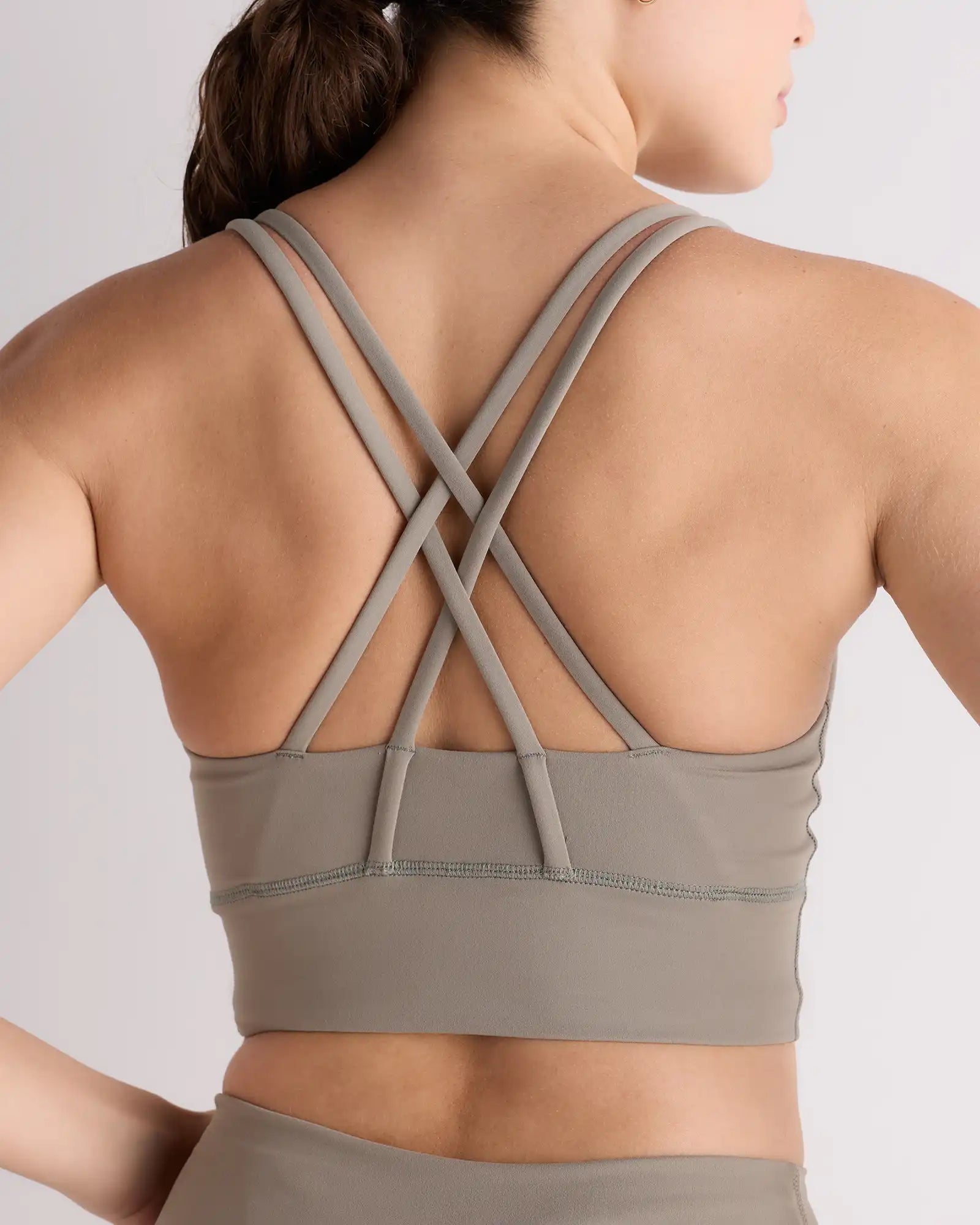 Power-Up Long Line Strappy Sports Bra