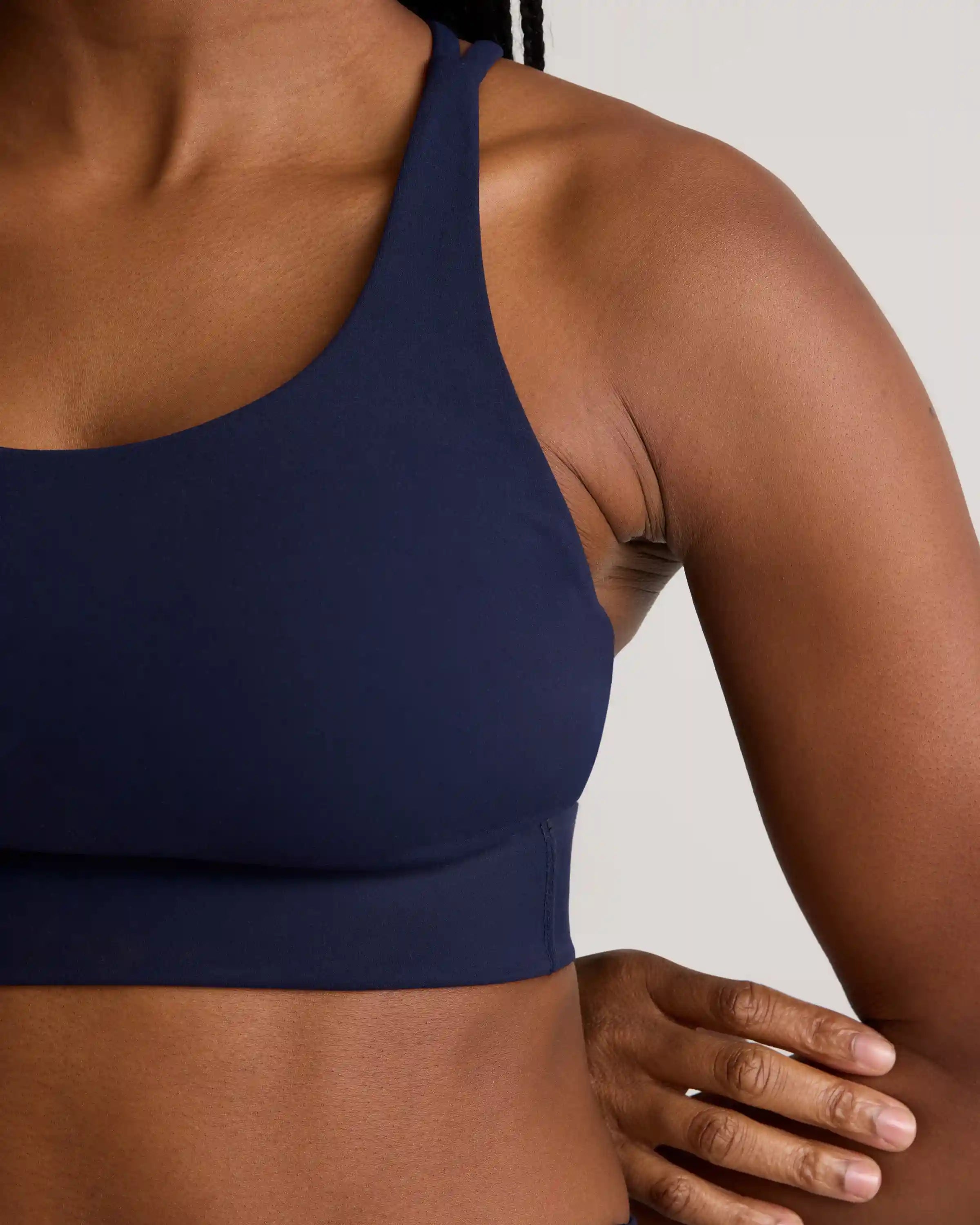 Power-Up Long Line Strappy Sports Bra