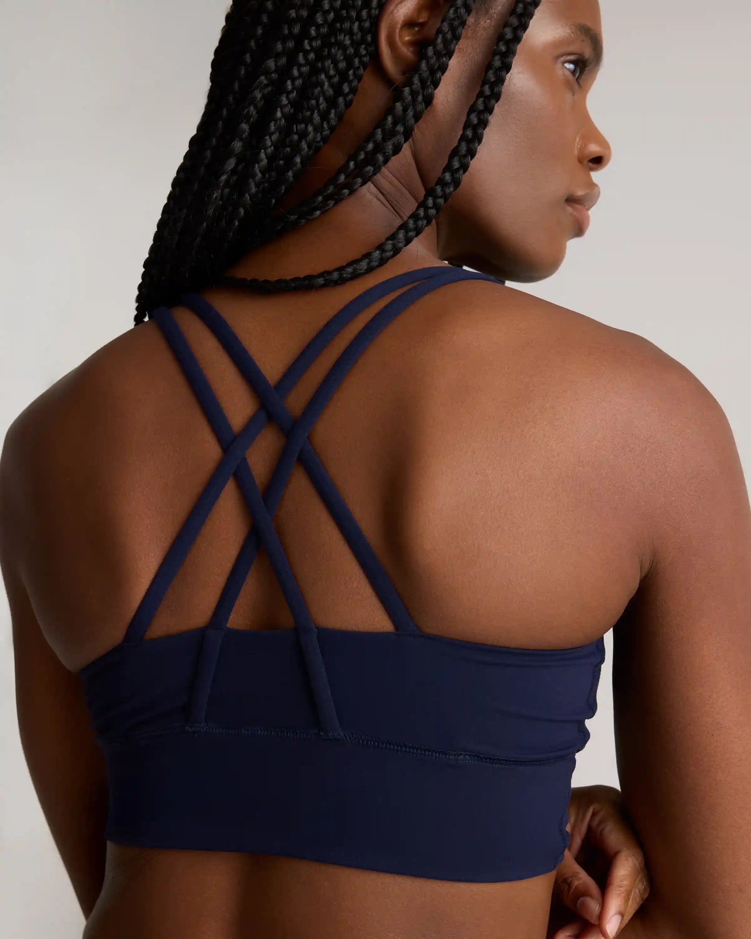 Power-Up Long Line Strappy Sports Bra
