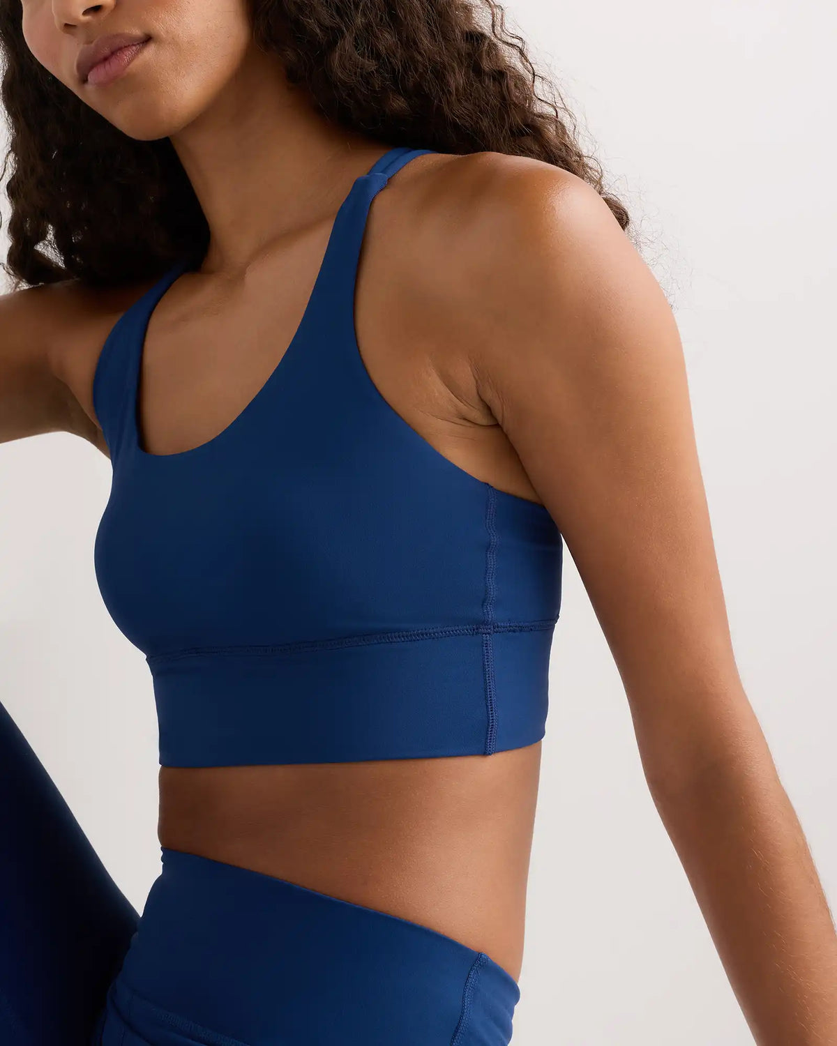 Power-Up Long Line Strappy Sports Bra