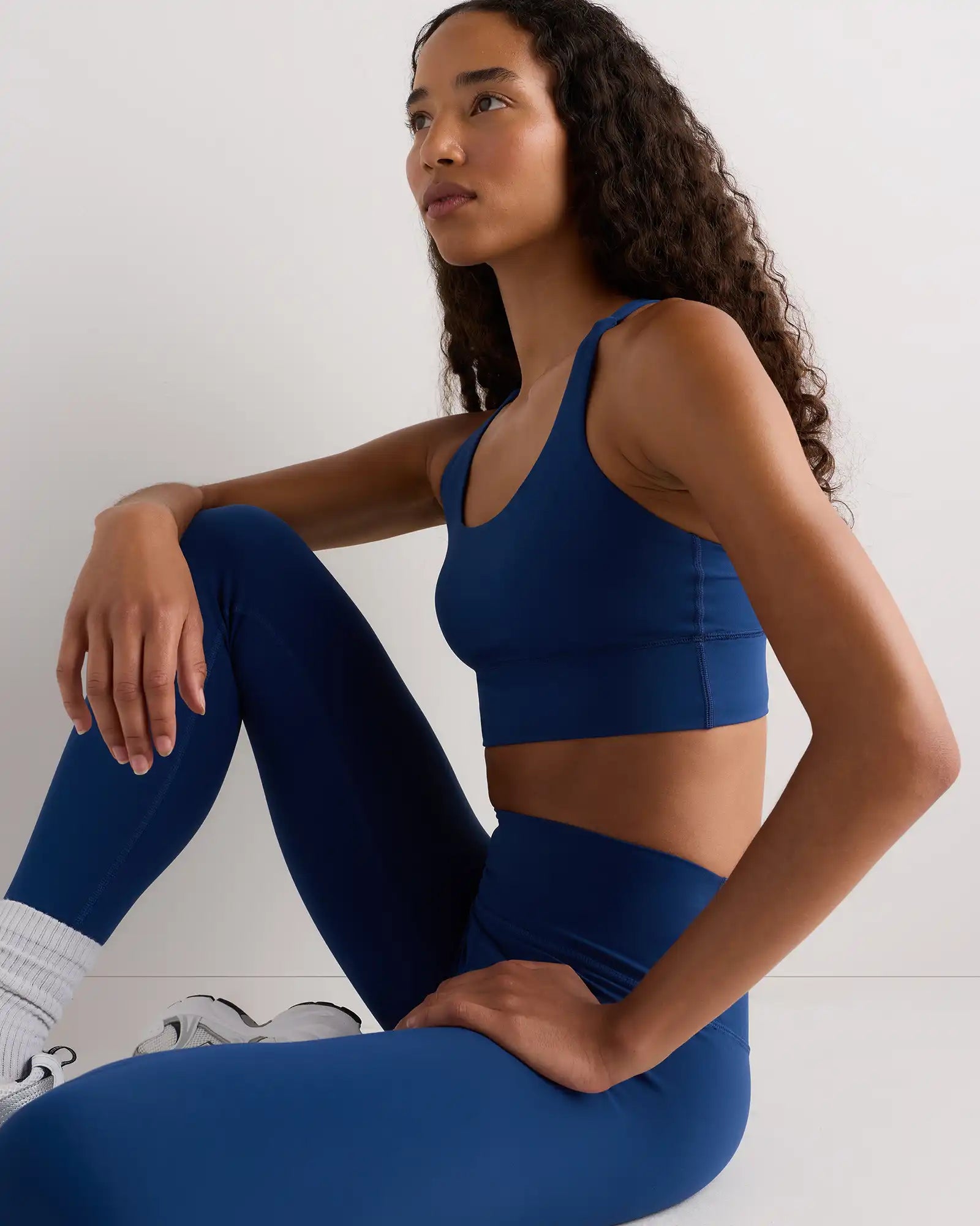 Power-Up Long Line Strappy Sports Bra