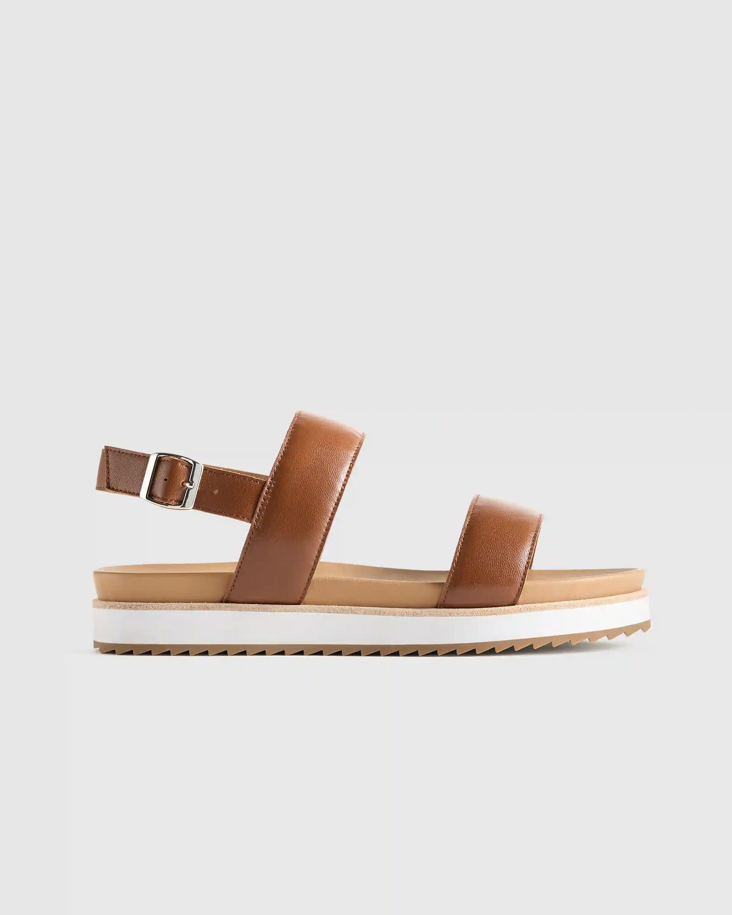 Italian Leather Platform Sandal