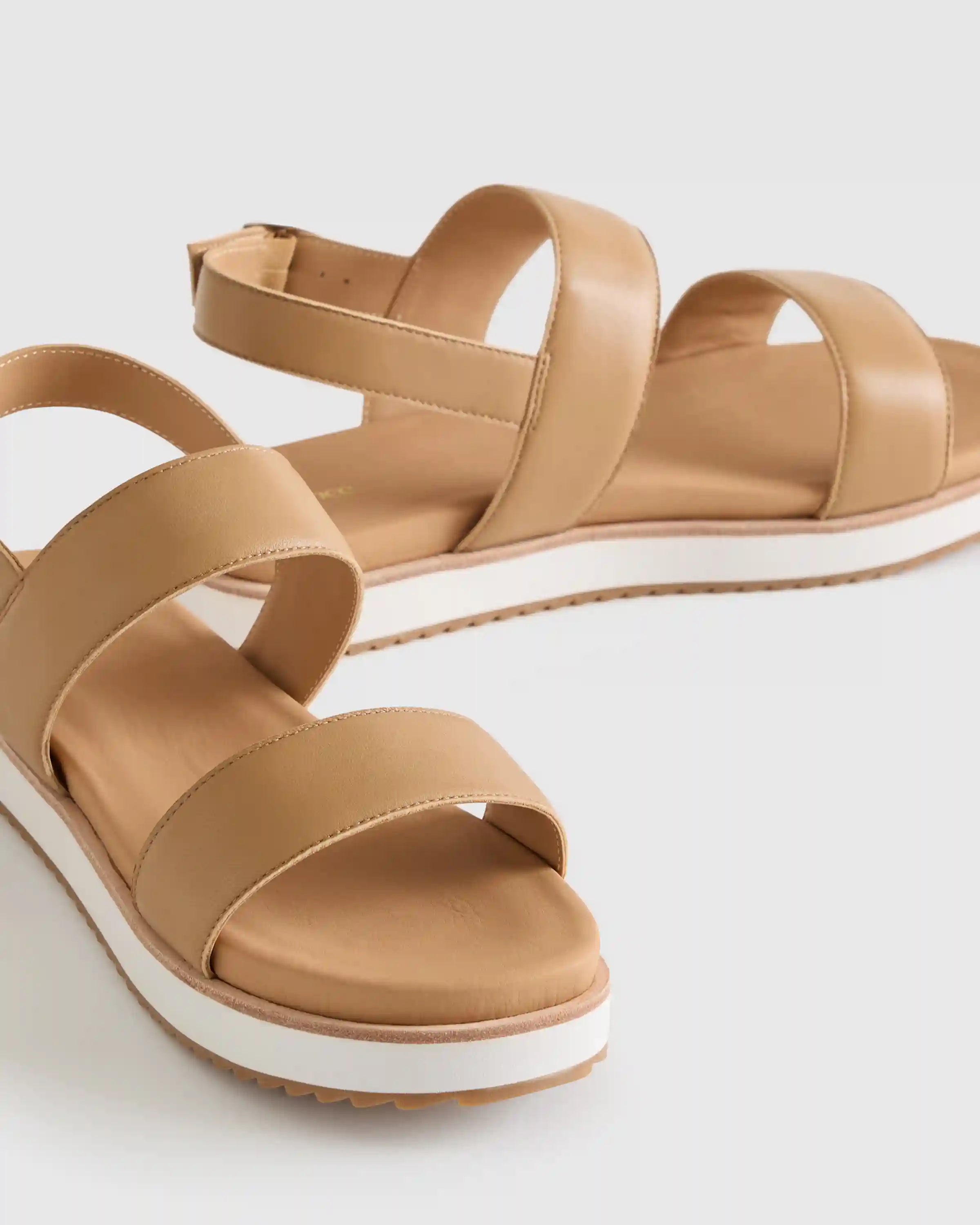 Italian Leather Platform Sandal