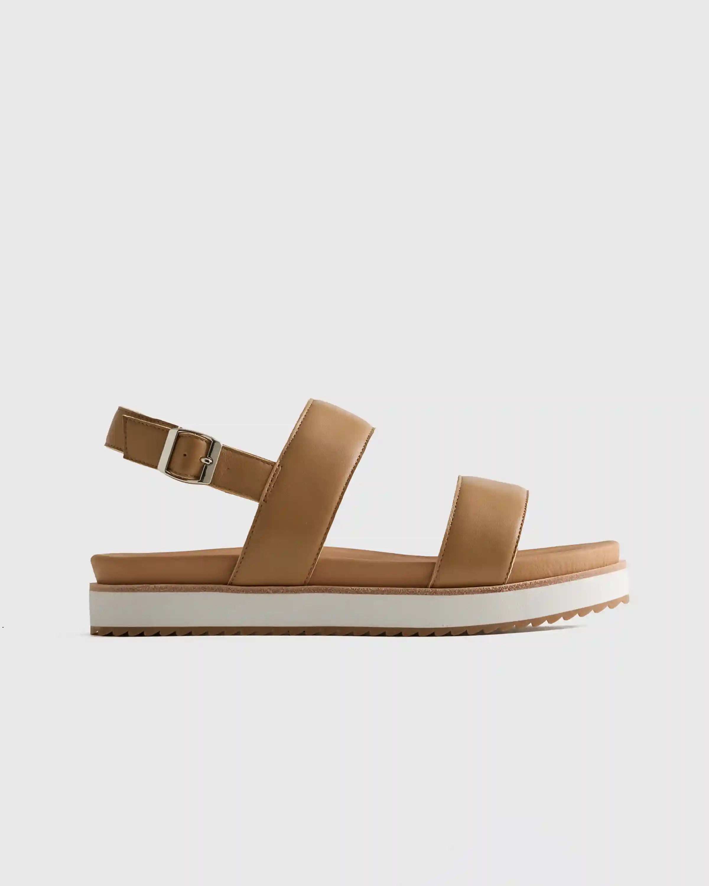 Italian Leather Platform Sandal