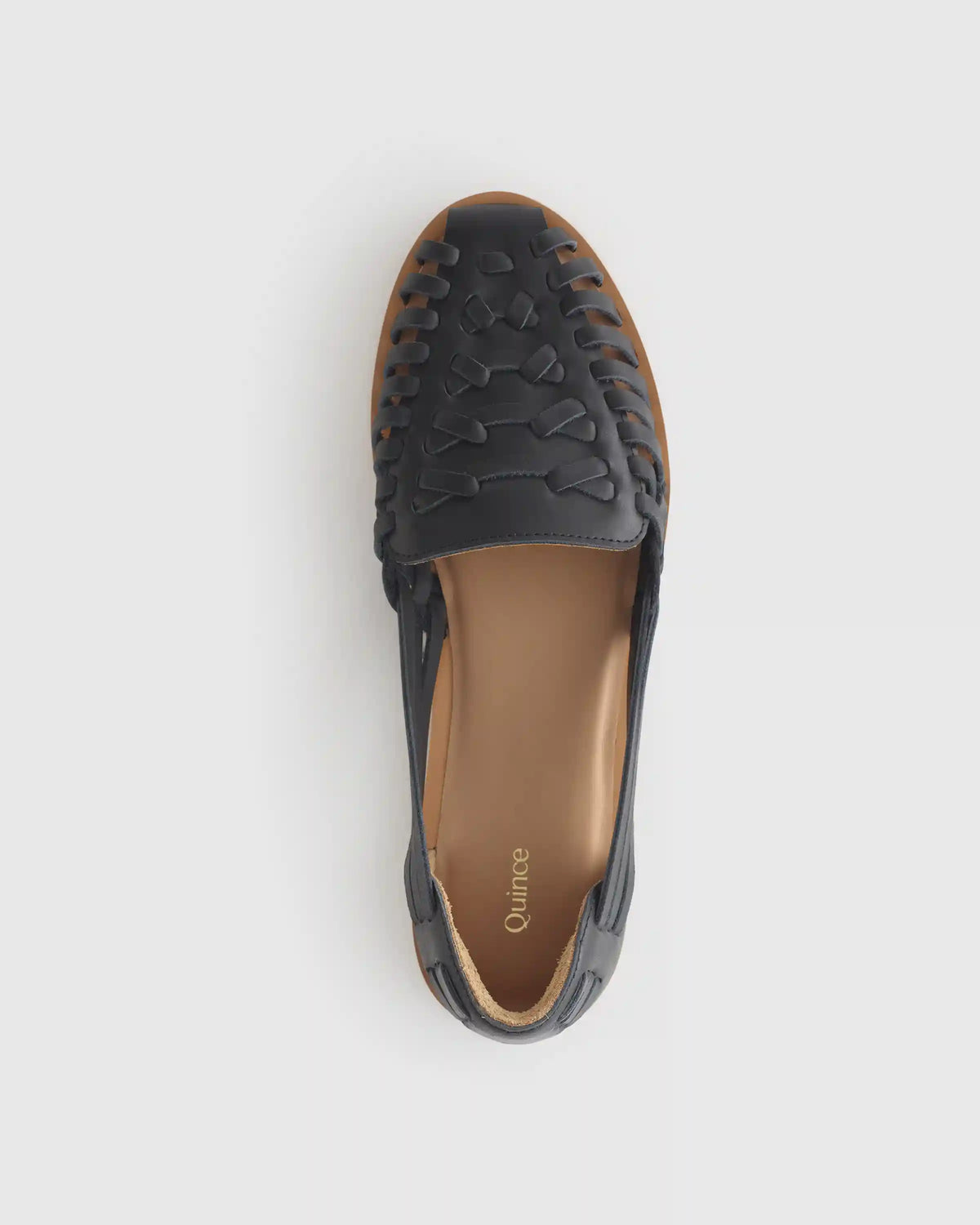 100% Leather Huarache Flat