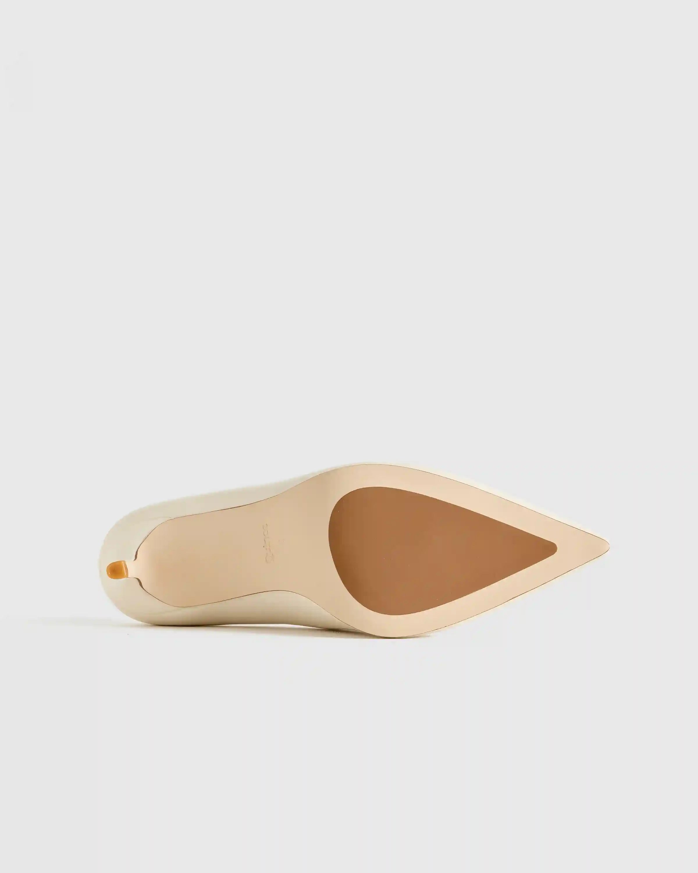 Italian Leather 75mm Pointy Toe Pump