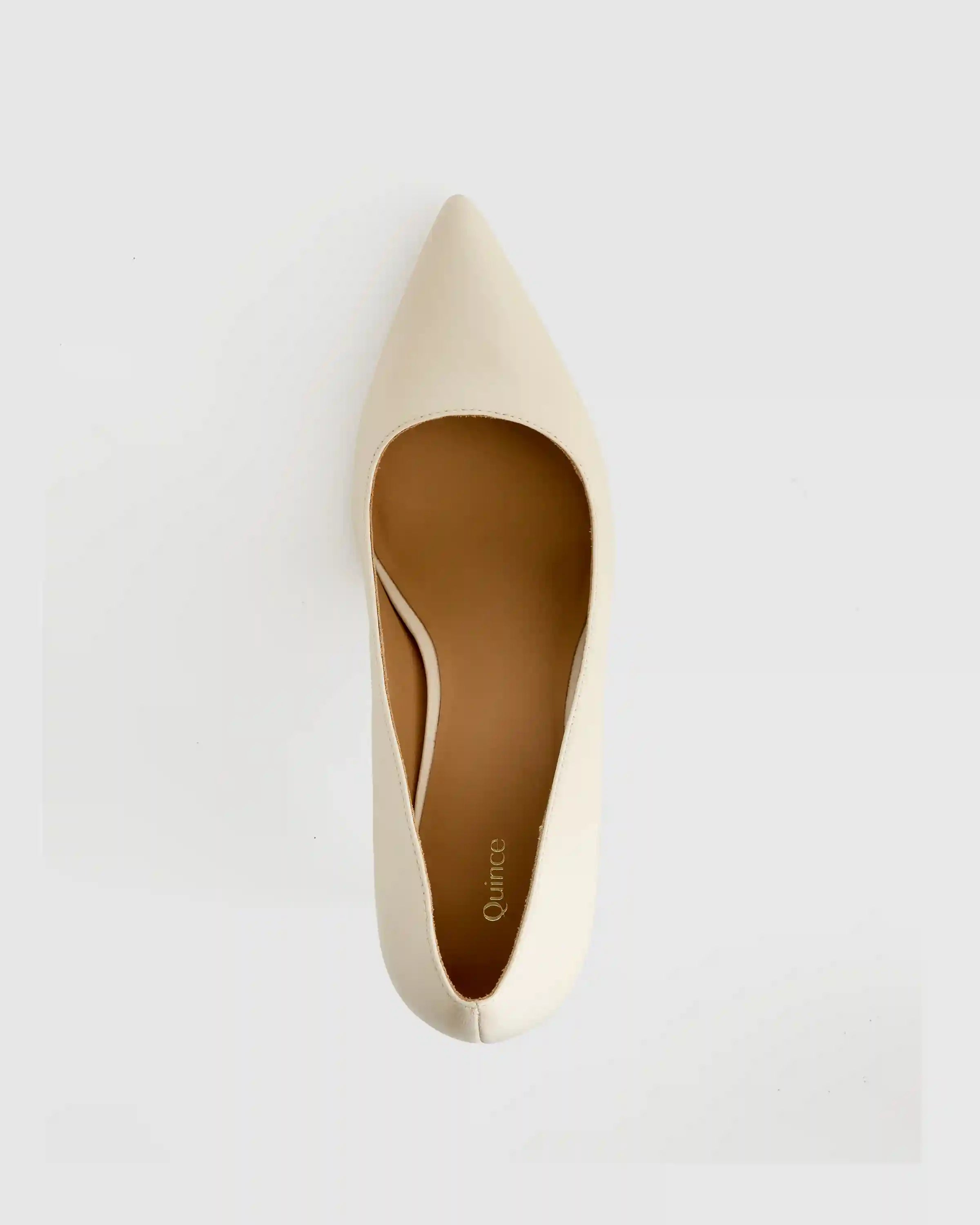 Italian Leather 75mm Pointy Toe Pump