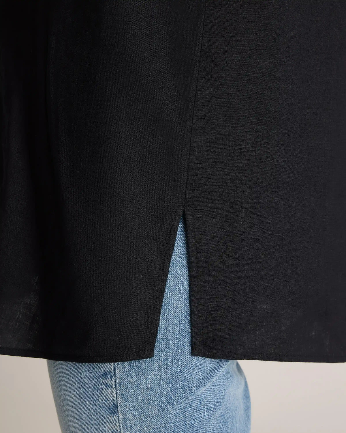100% European Linen Maternity Camp Shirt