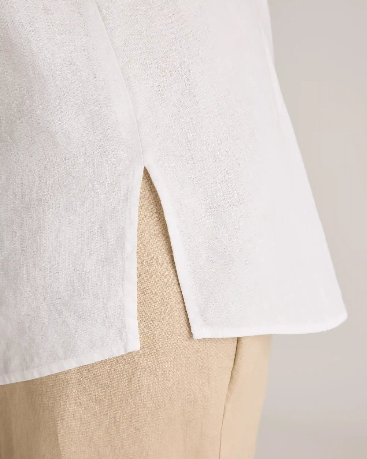 100% European Linen Maternity Camp Shirt