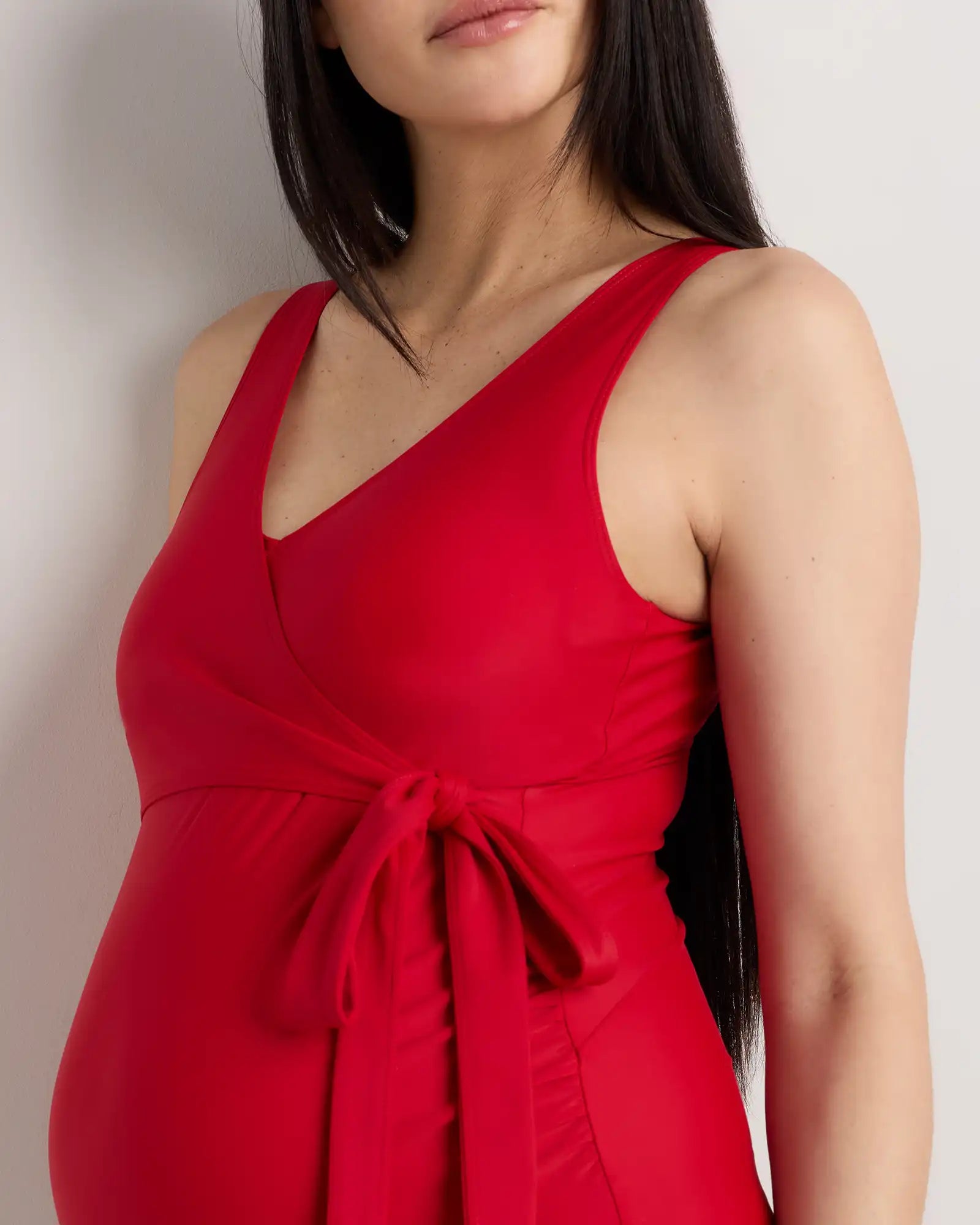 Italian Maternity Wrap One-Piece Swimsuit