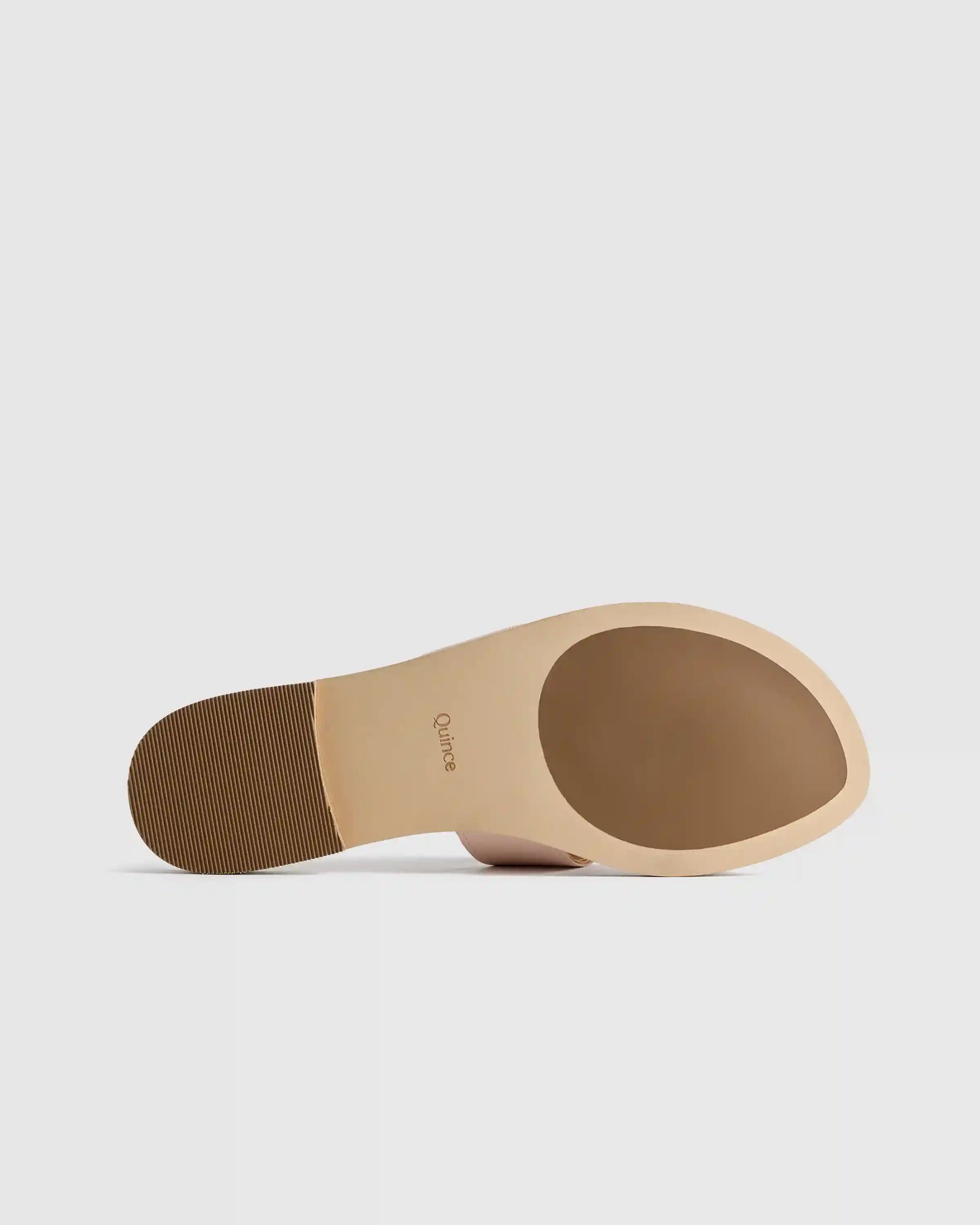 Italian Leather Cutout Slide Sandal